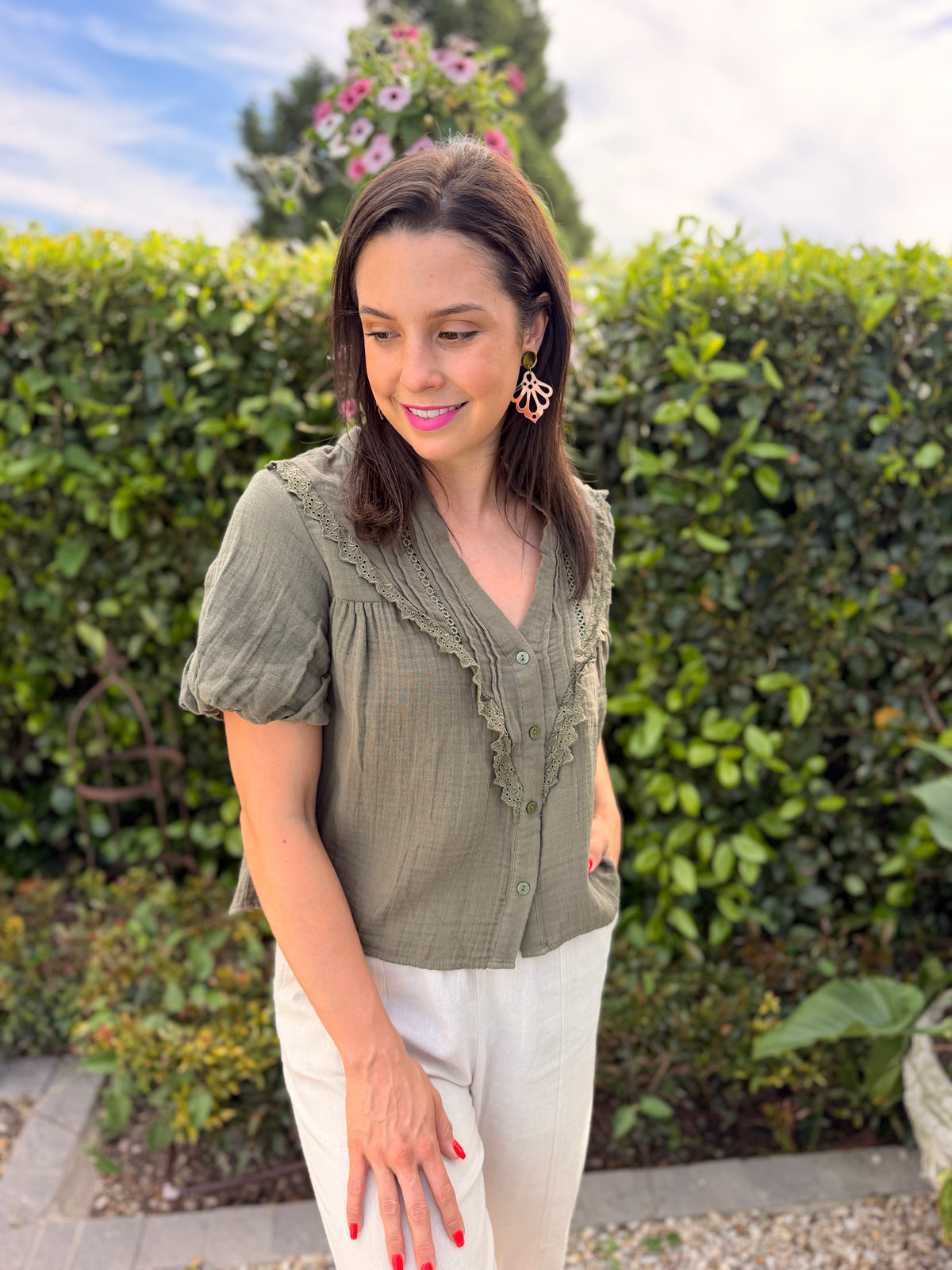 Valerie blouse - Khaki