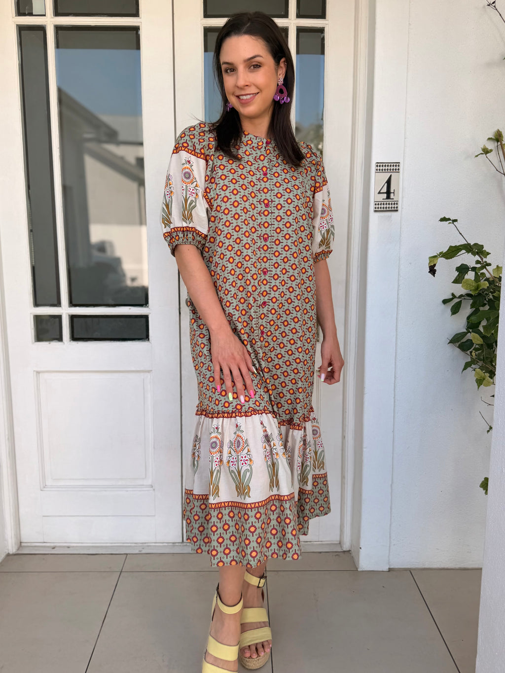 Livvy dress - Sage