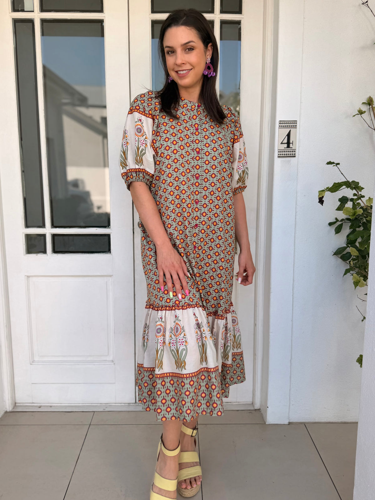Livvy dress - Sage