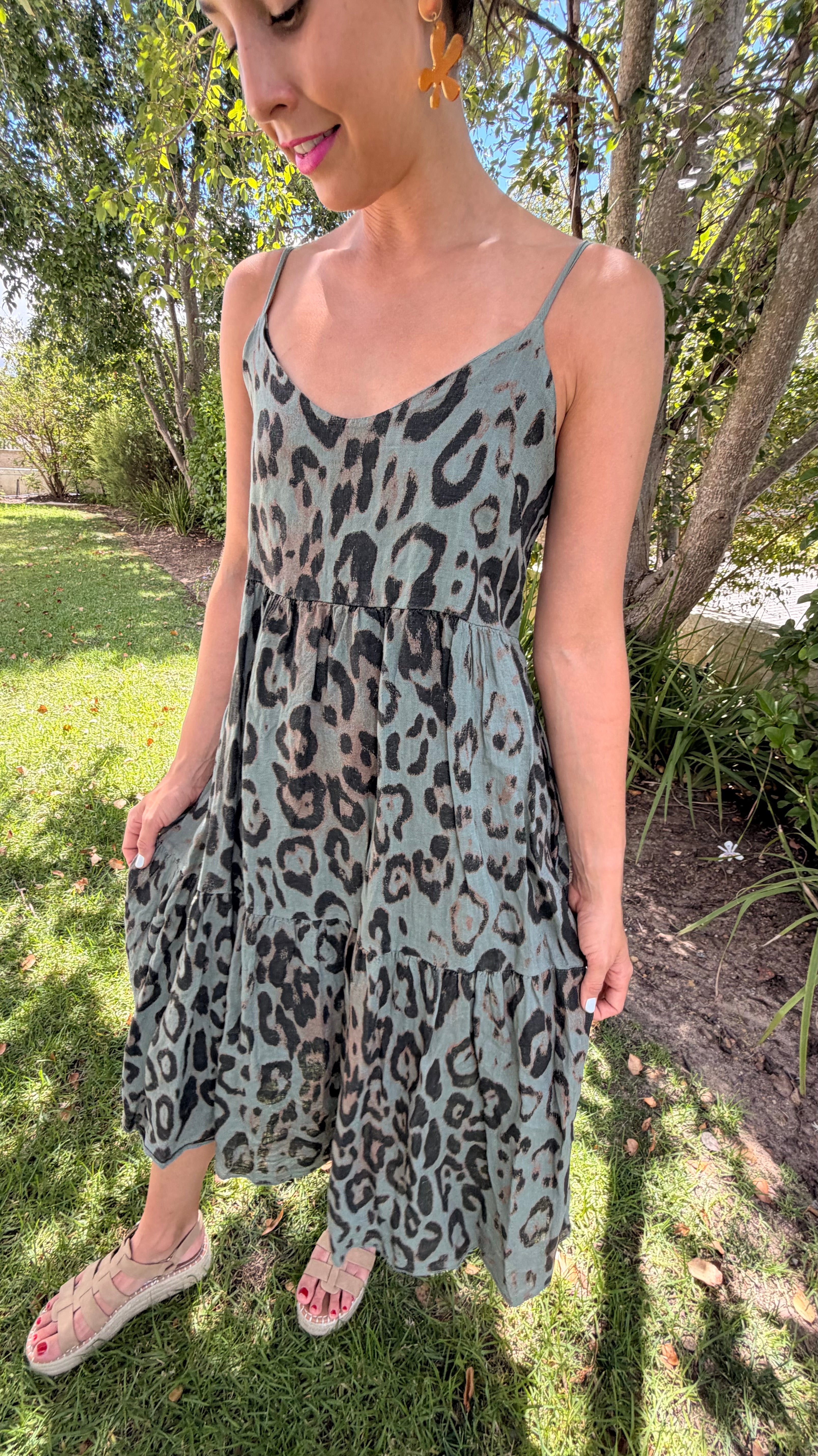 Italian Leopard dress