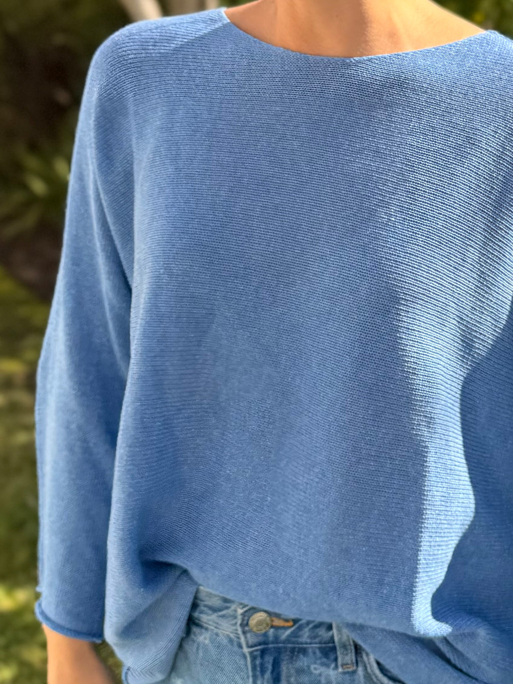Italian cotton knit - Denim