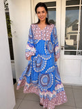 Skylar dress - Blue mandala