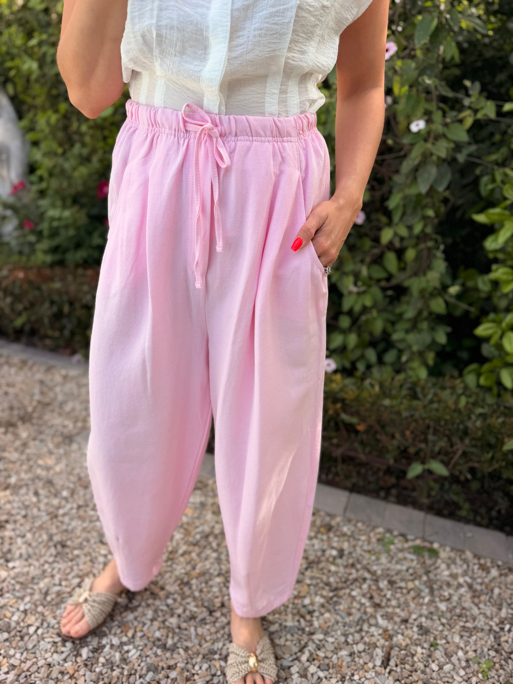 Bernia barrel pants - Pink