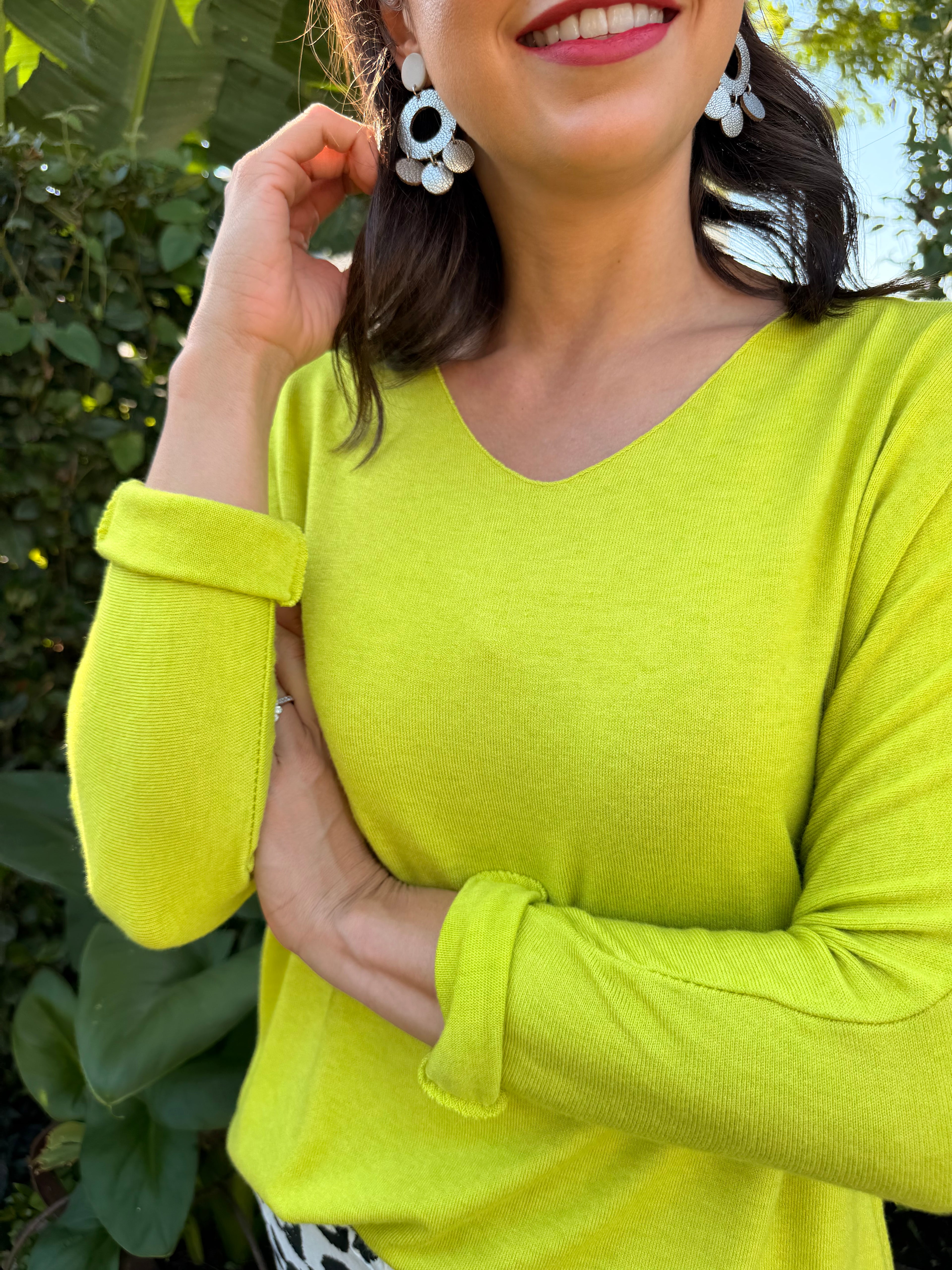 Italian soft knit - Lime