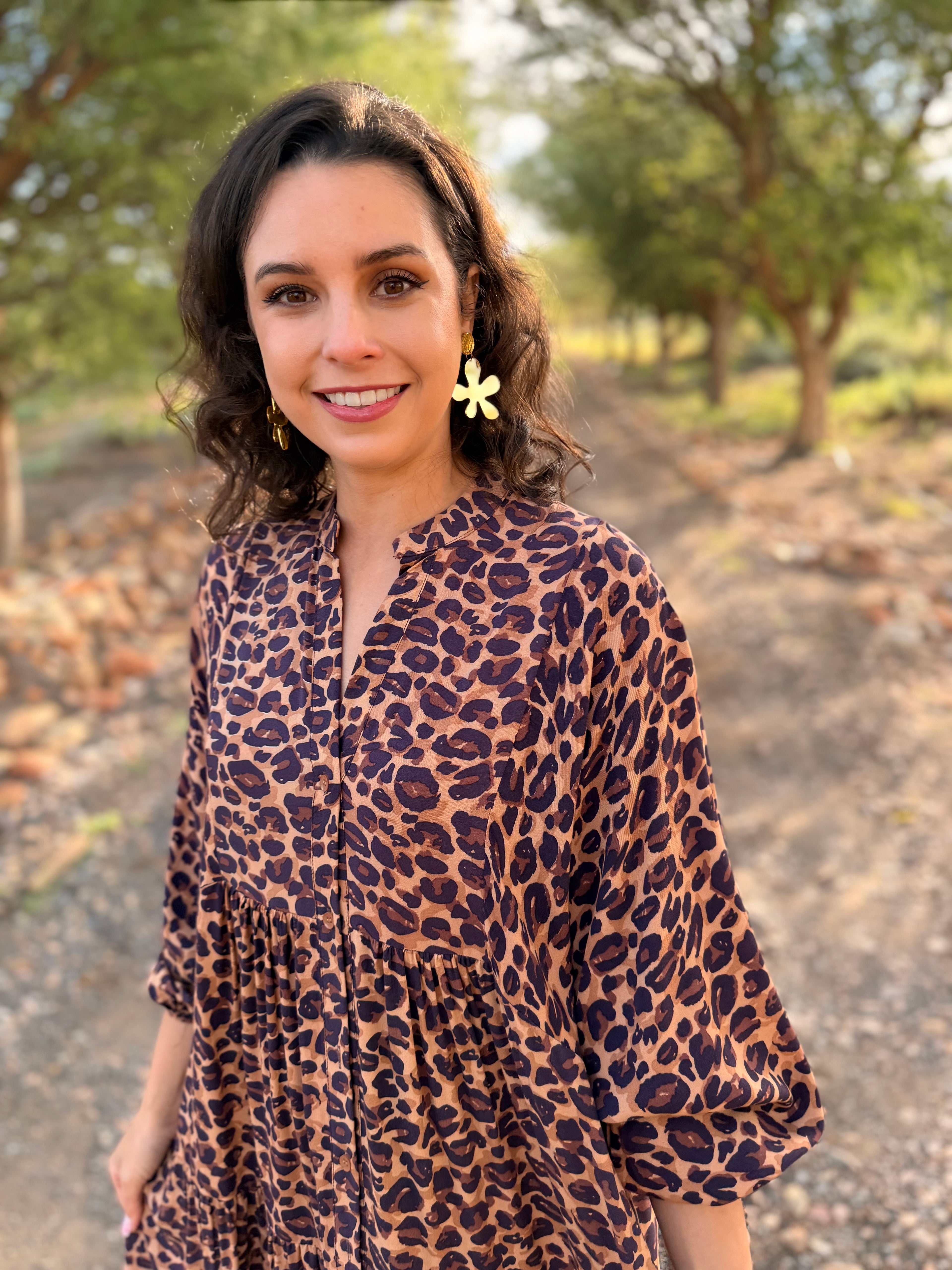 Jenna dress - Leopard