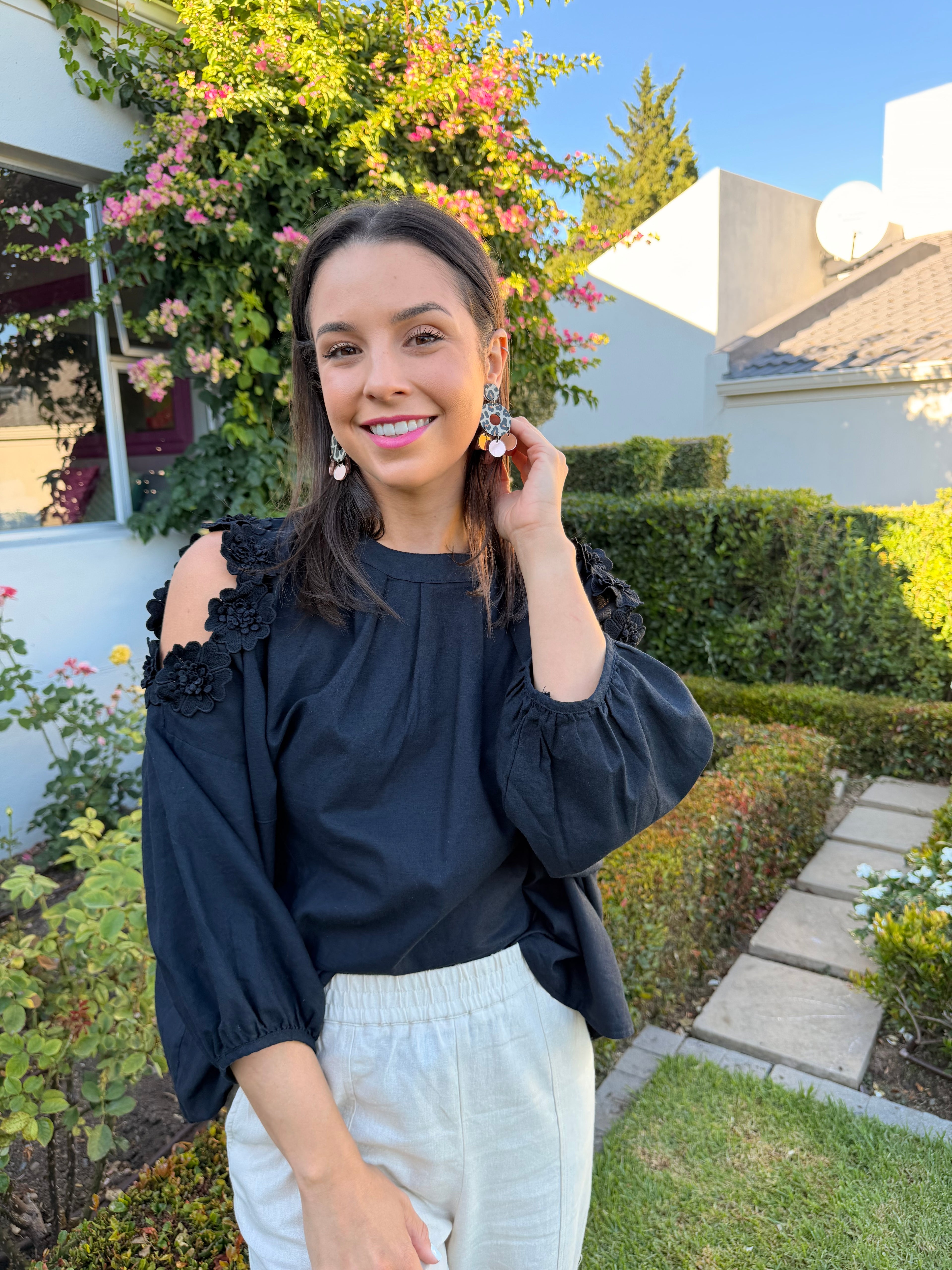 Christine Italian blouse - Black