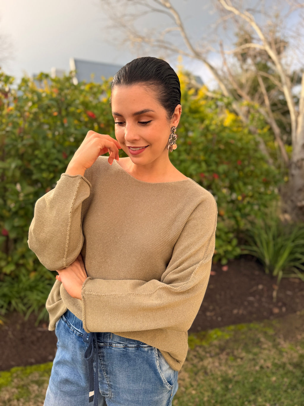 Italian cotton knit - Camel