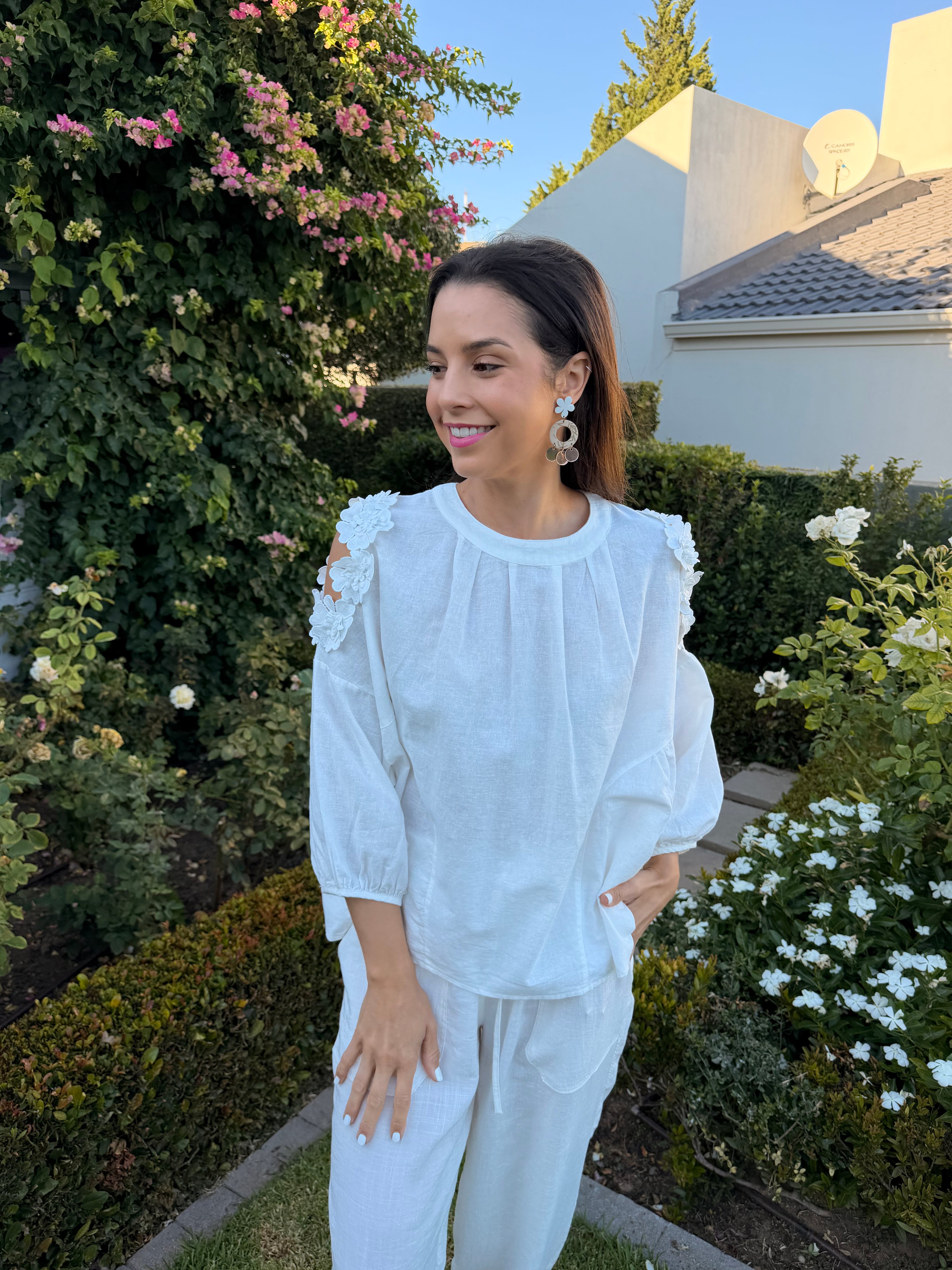 Christine Italian blouse - White