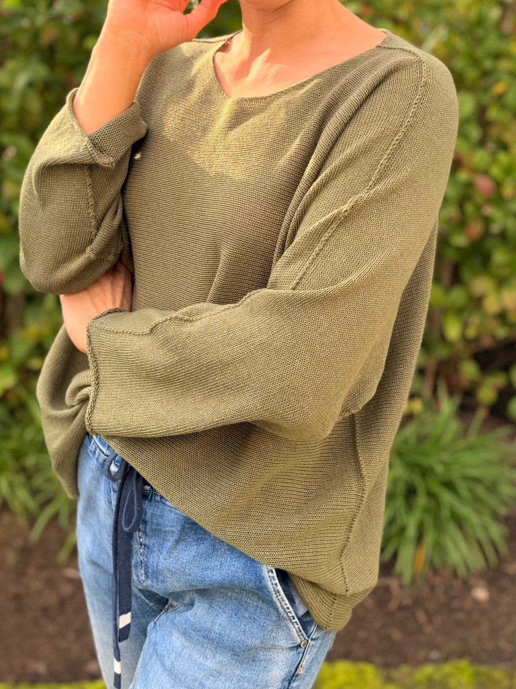 Italian cotton knit - Khaki