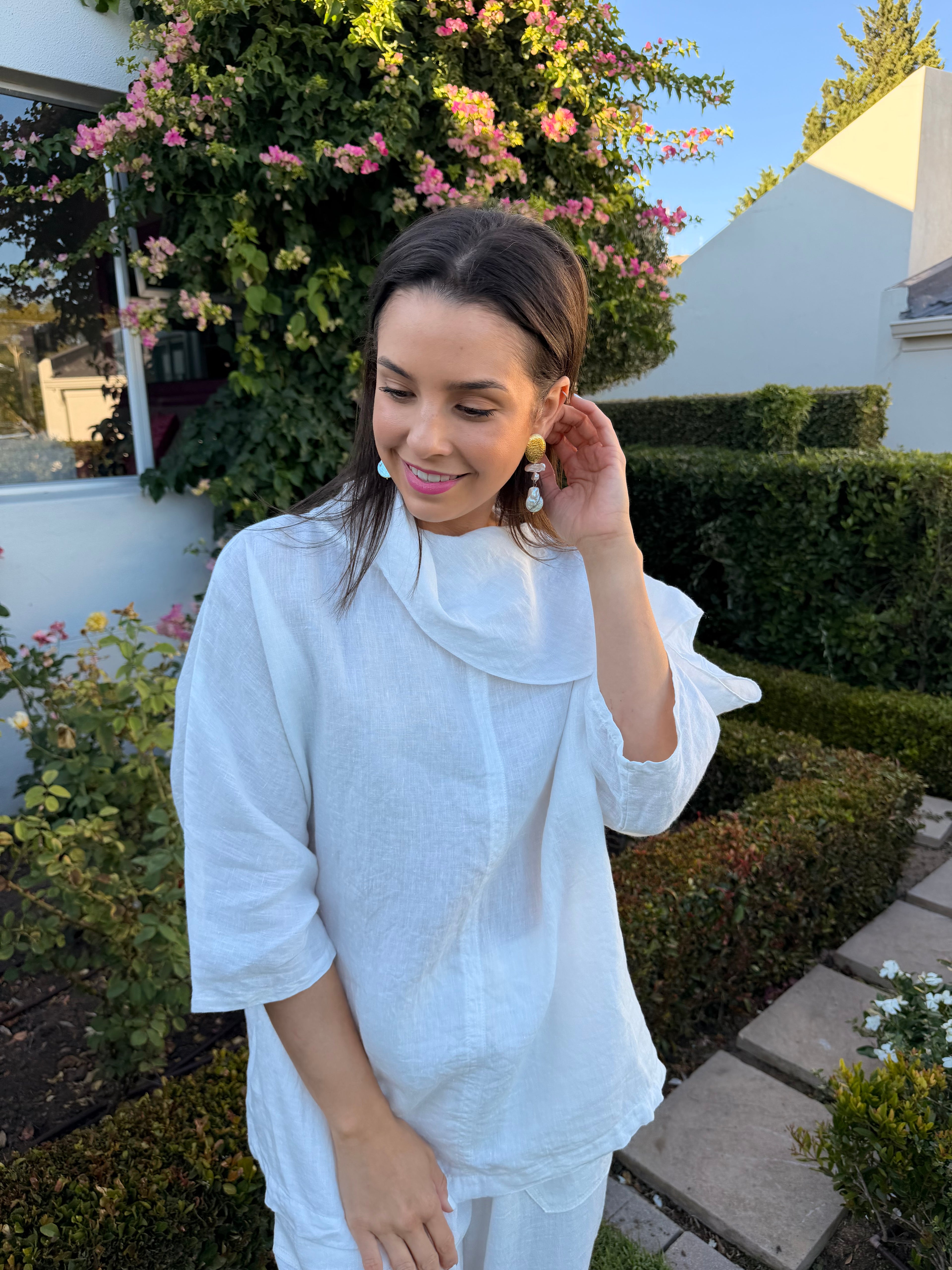 Lucy linen blouse - White