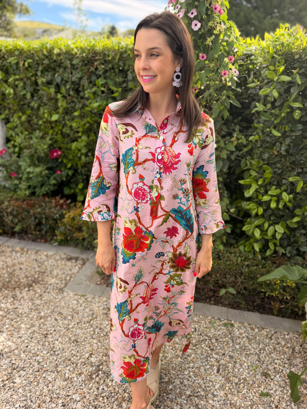 Giana dress - Pink floral