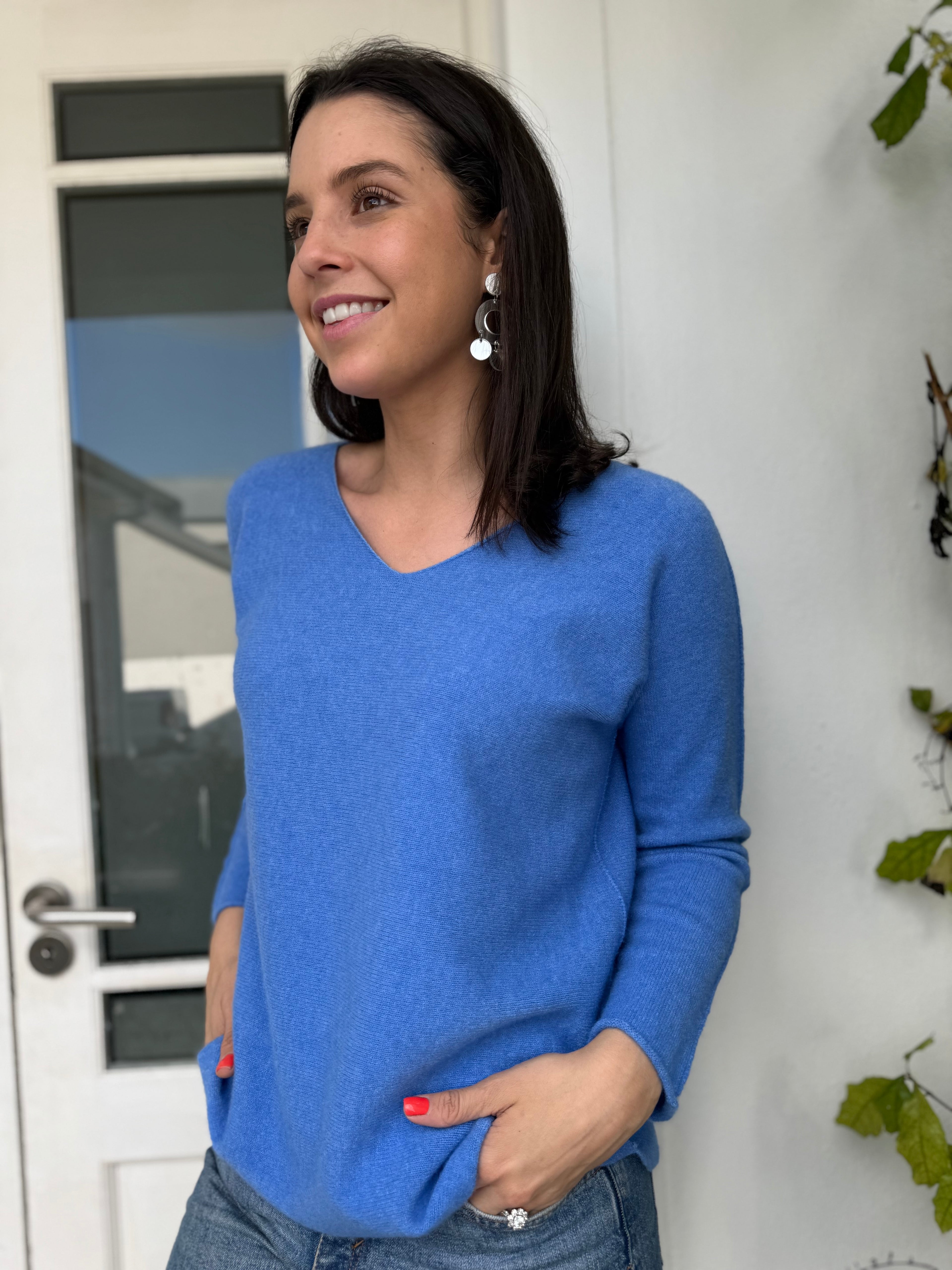 Italian viscose knit - Blue