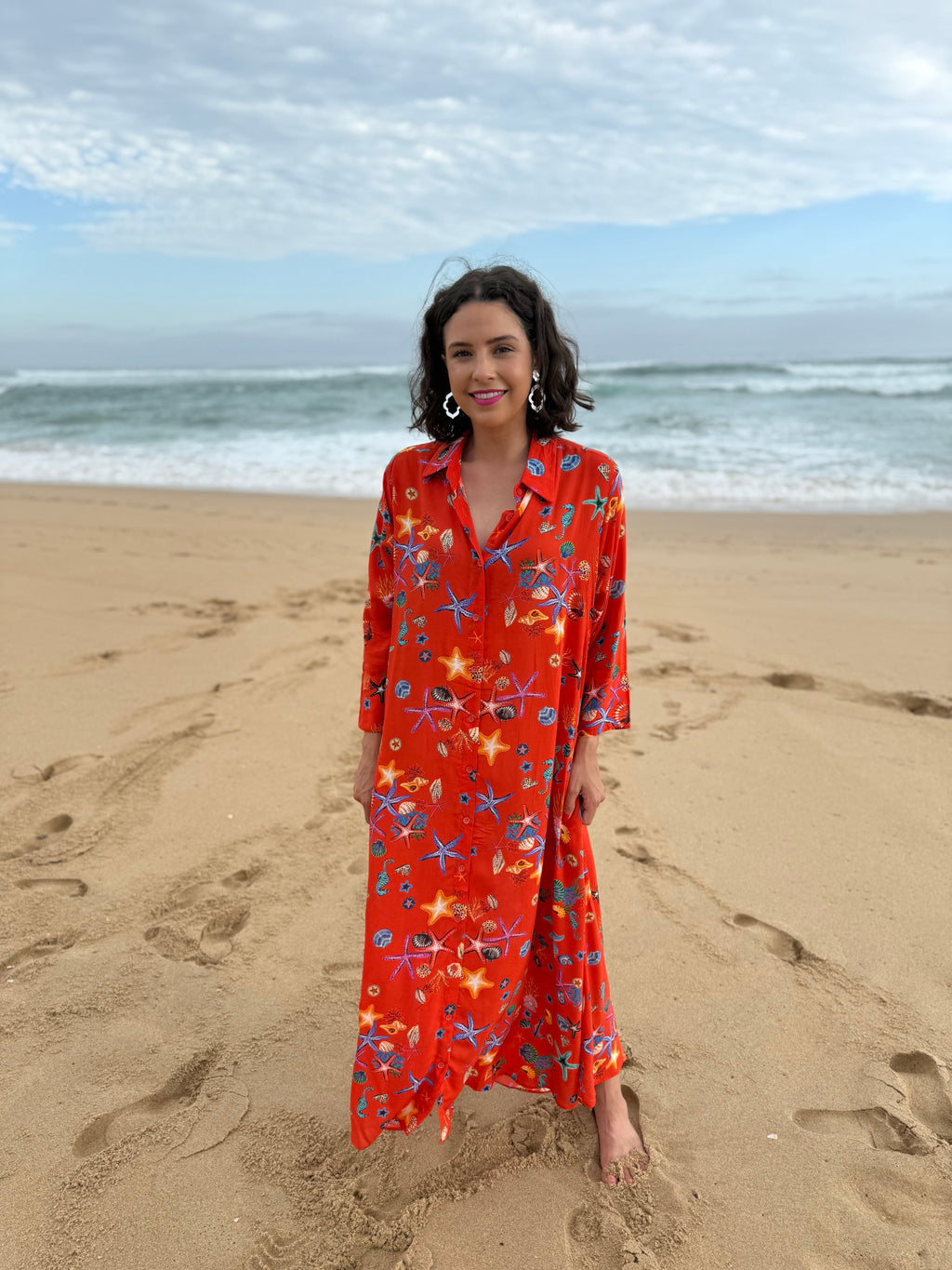Amanda dress - Corral sea Soul