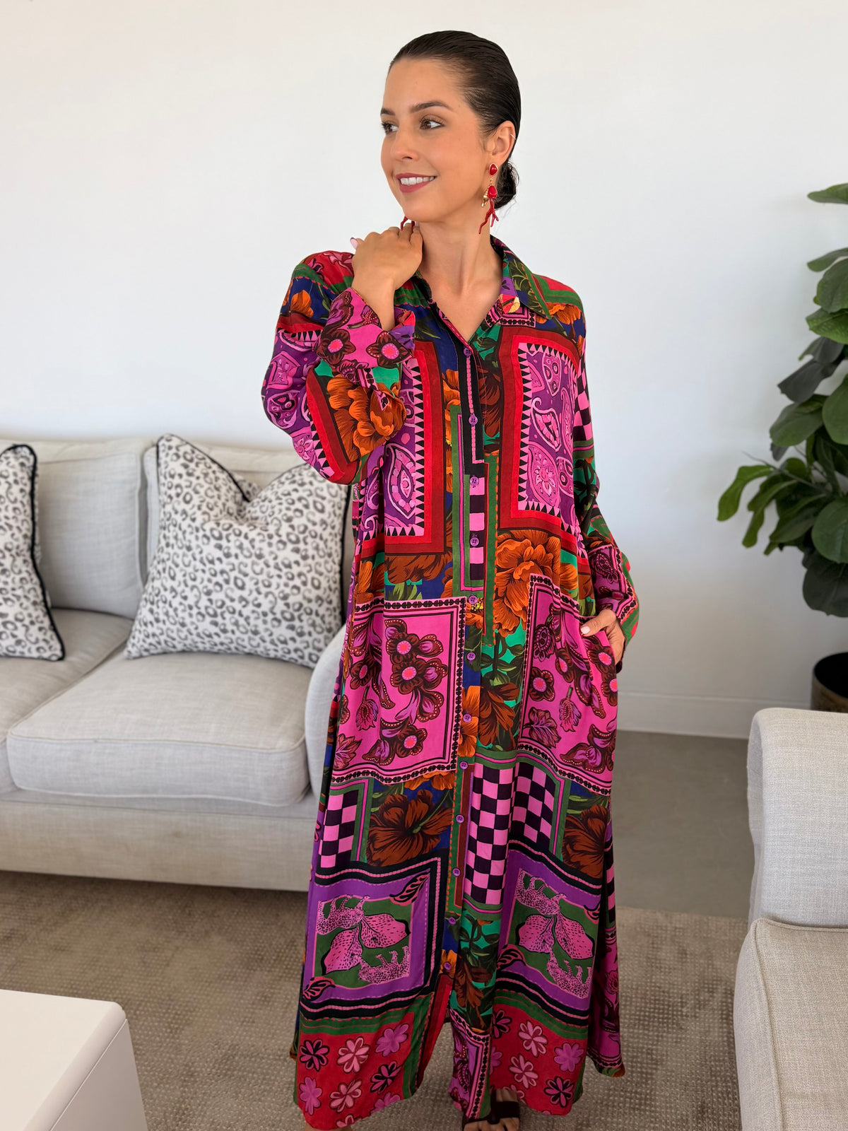 Hanna dress - Spanish magenta