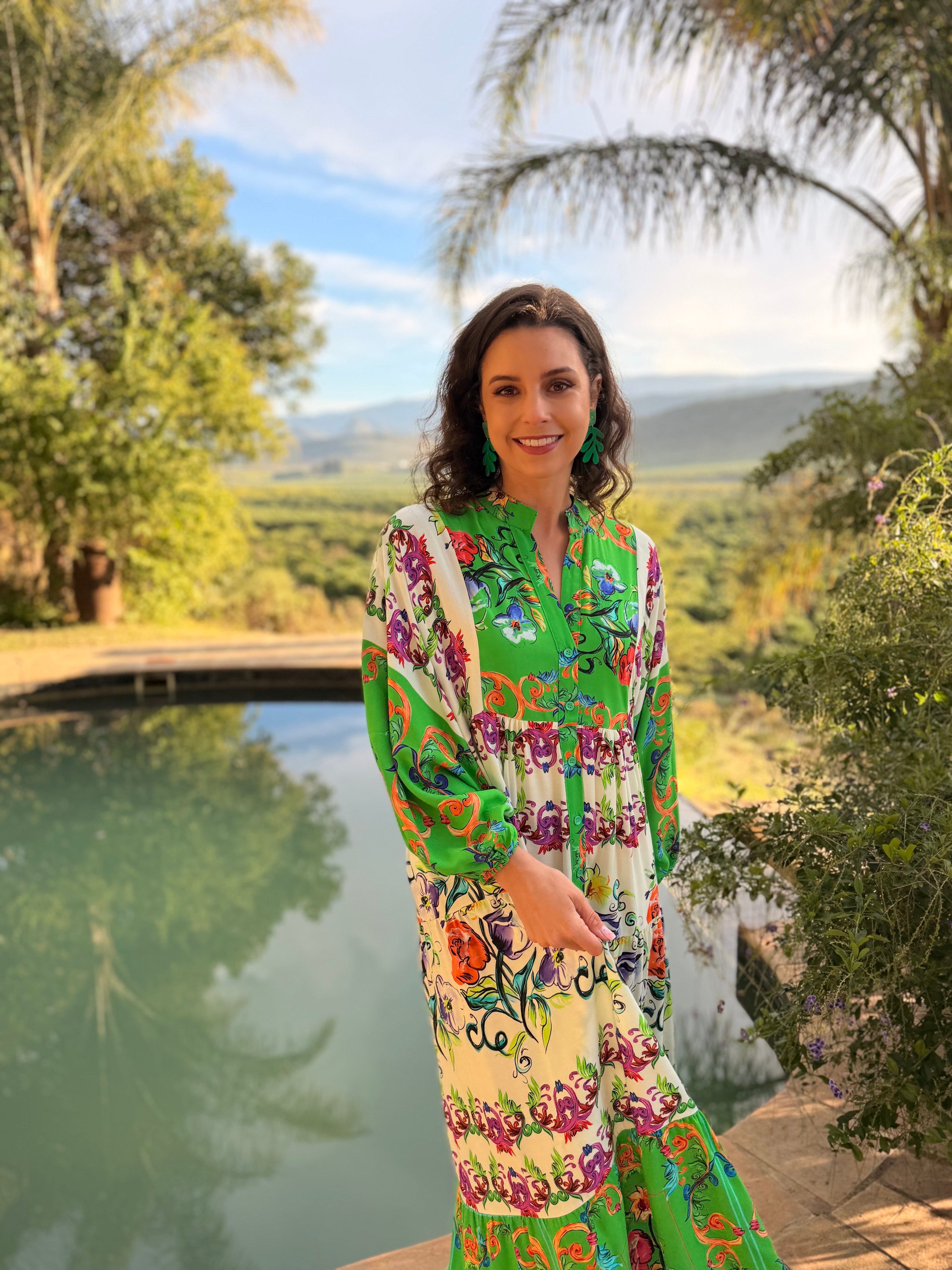 Jenna dress - Green versace