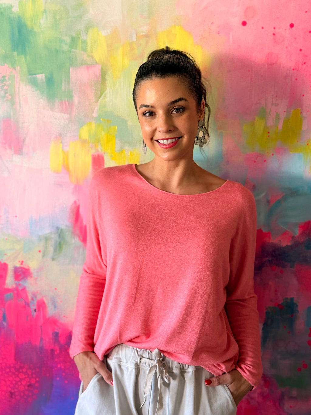 Soft Italian knit - Corral