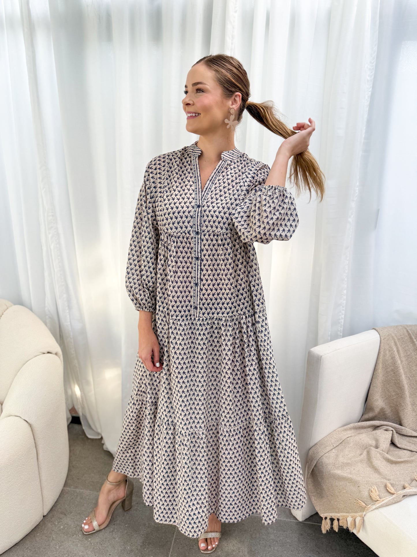 Jenna dress - Blue rosemary