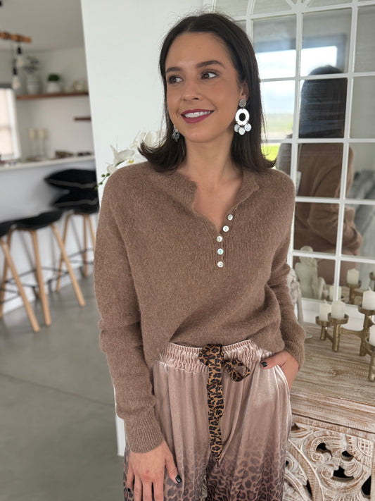 Vevi velvet pants - Leopard rose