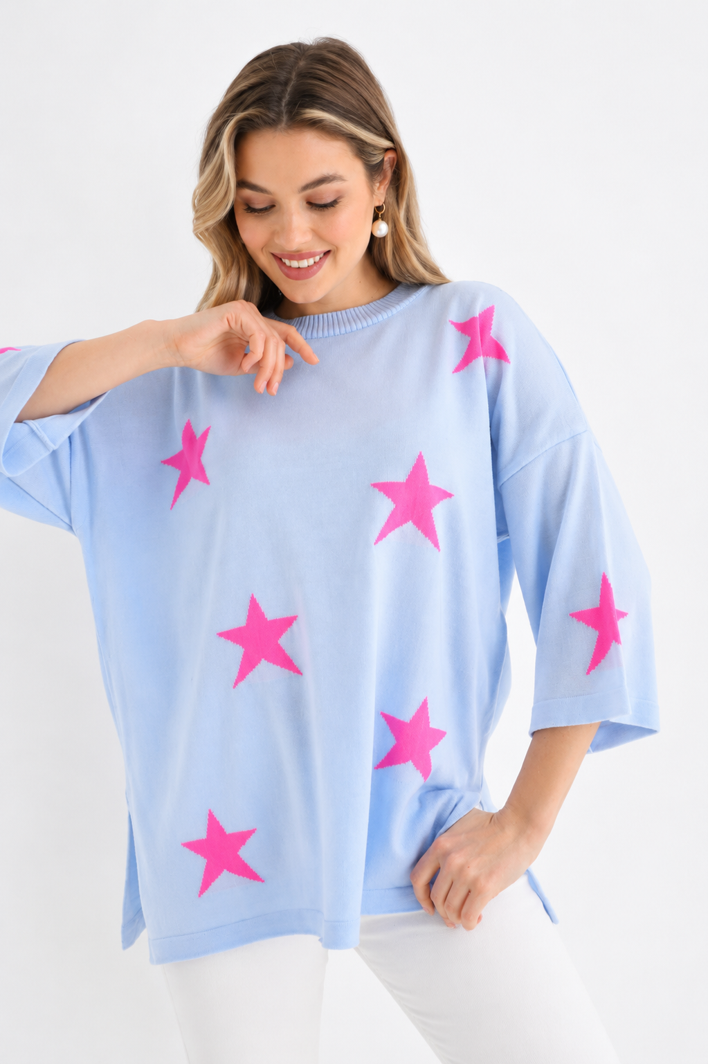 Star knit - Blue