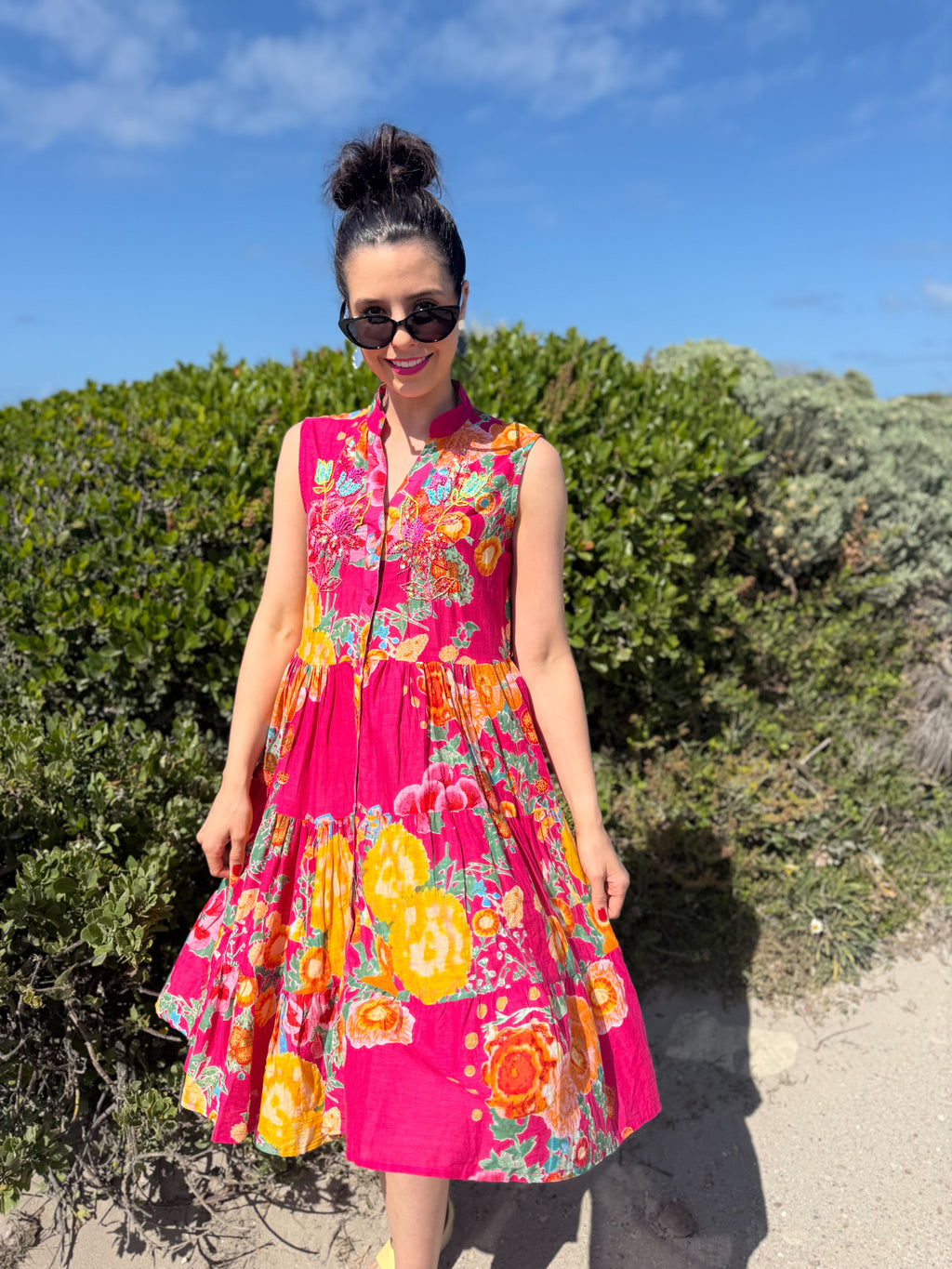 Annie dress - Pink floral