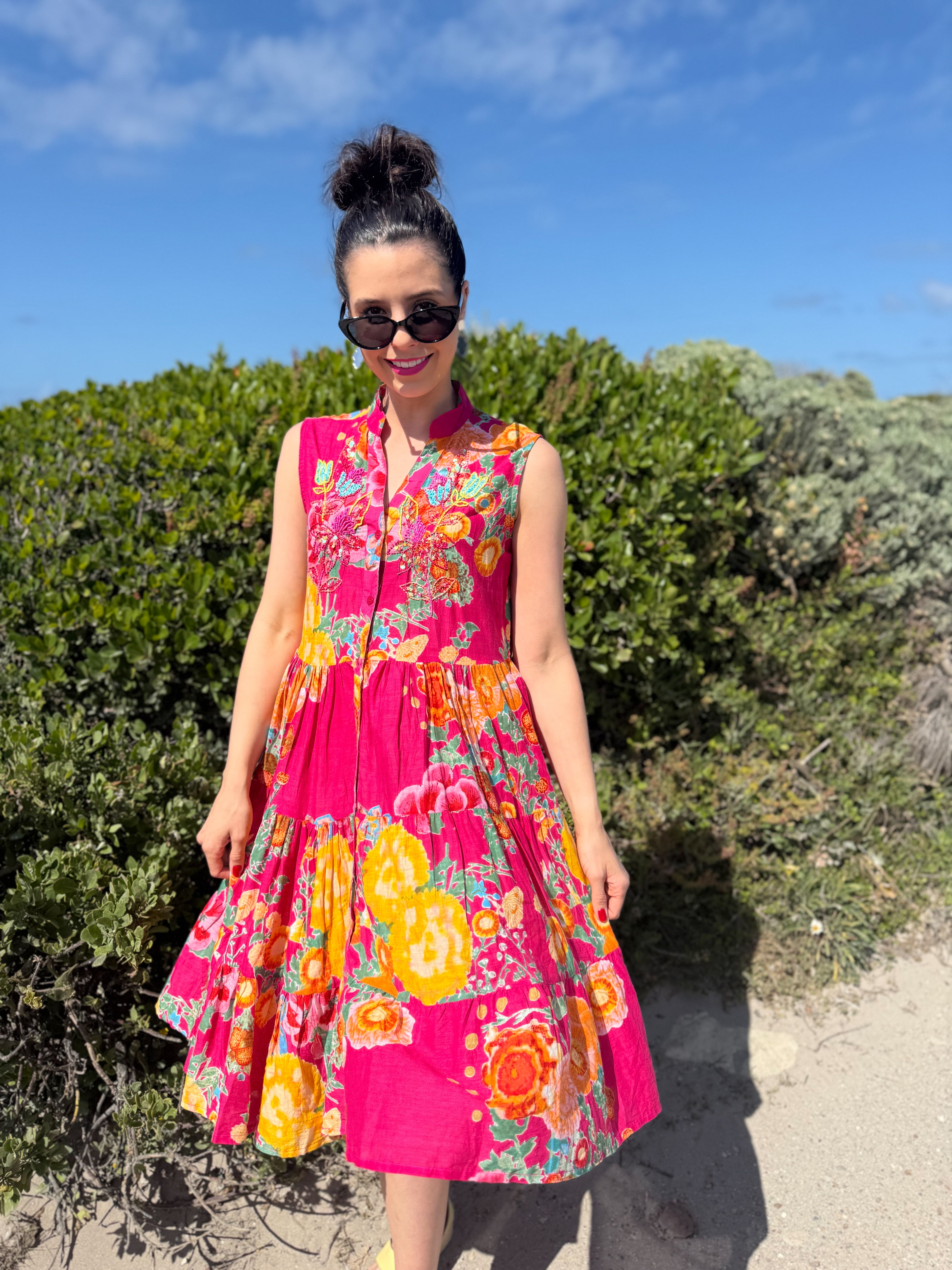 Annie dress - Pink floral