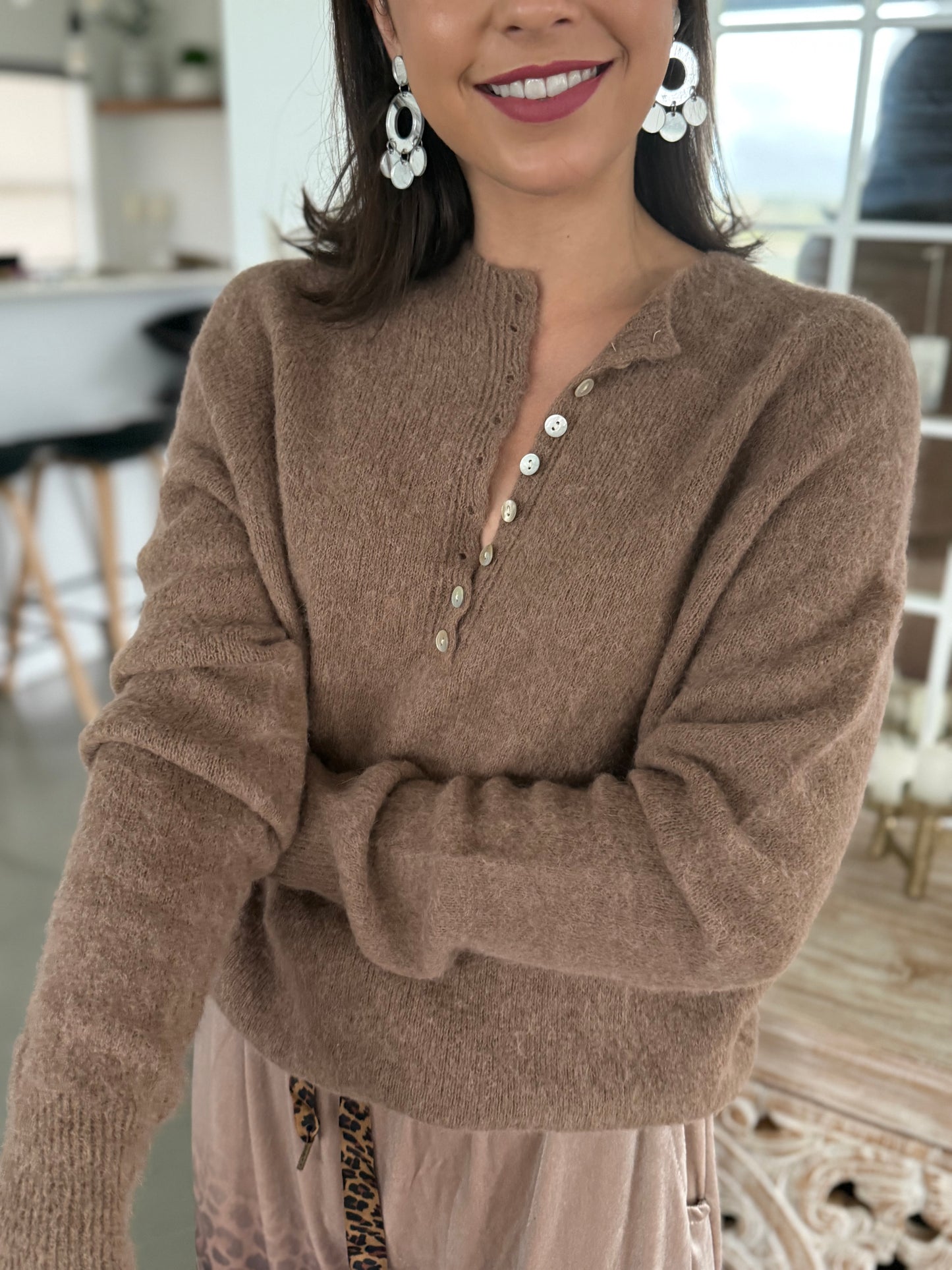 Will restock soon!! Baby alpaca knit- Mocha