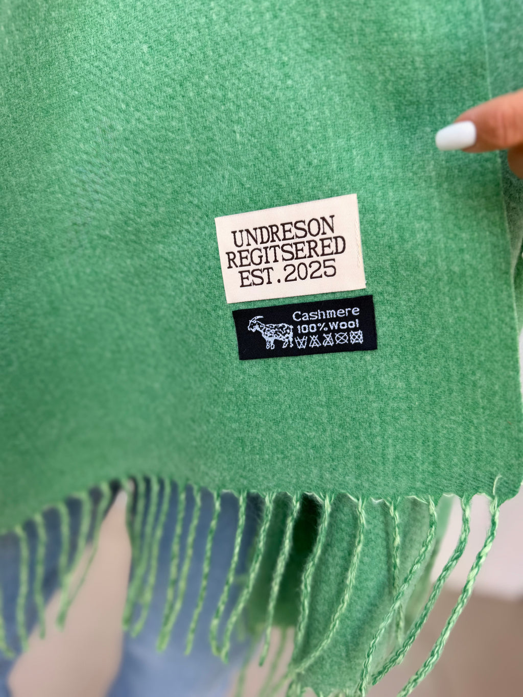 Cashmere scarf - Green