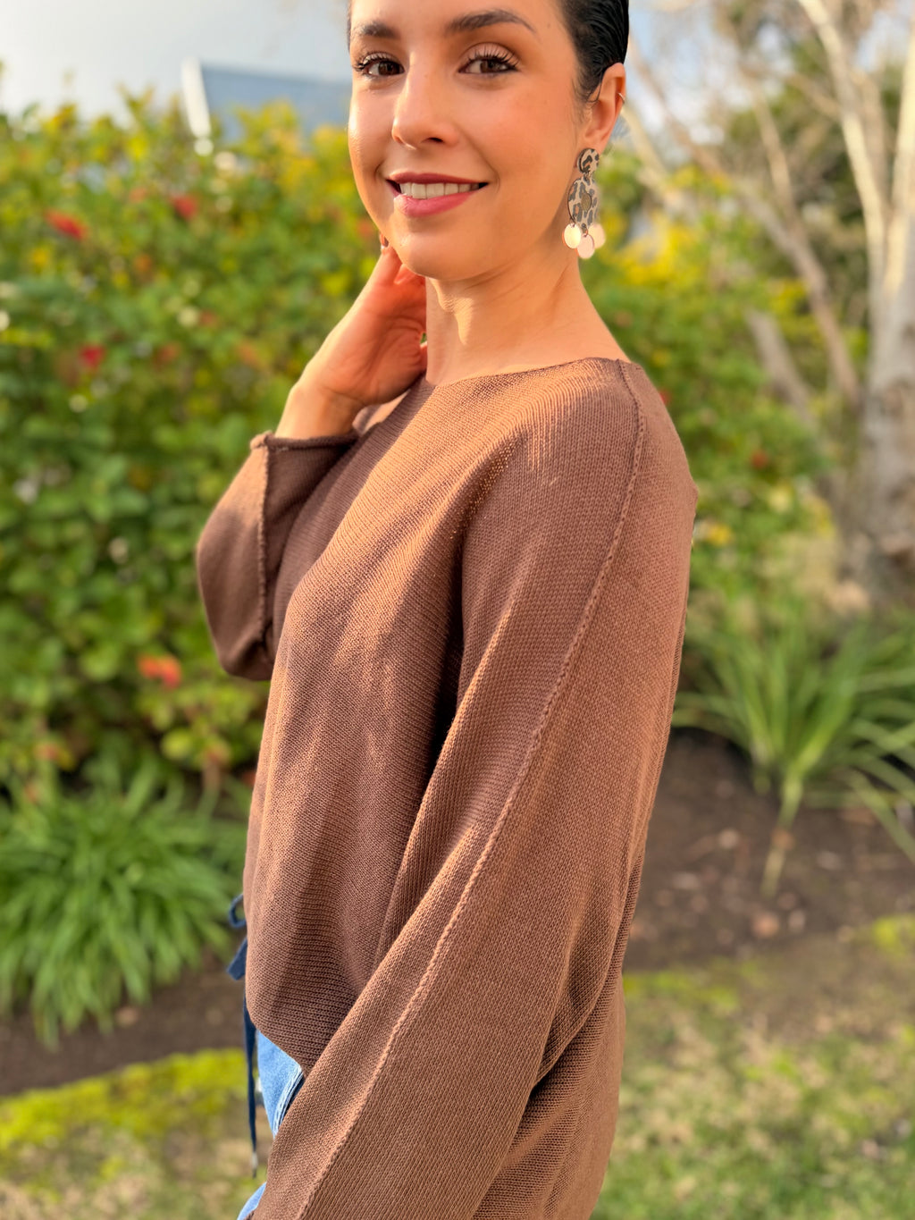 Italian cotton knit - Brown