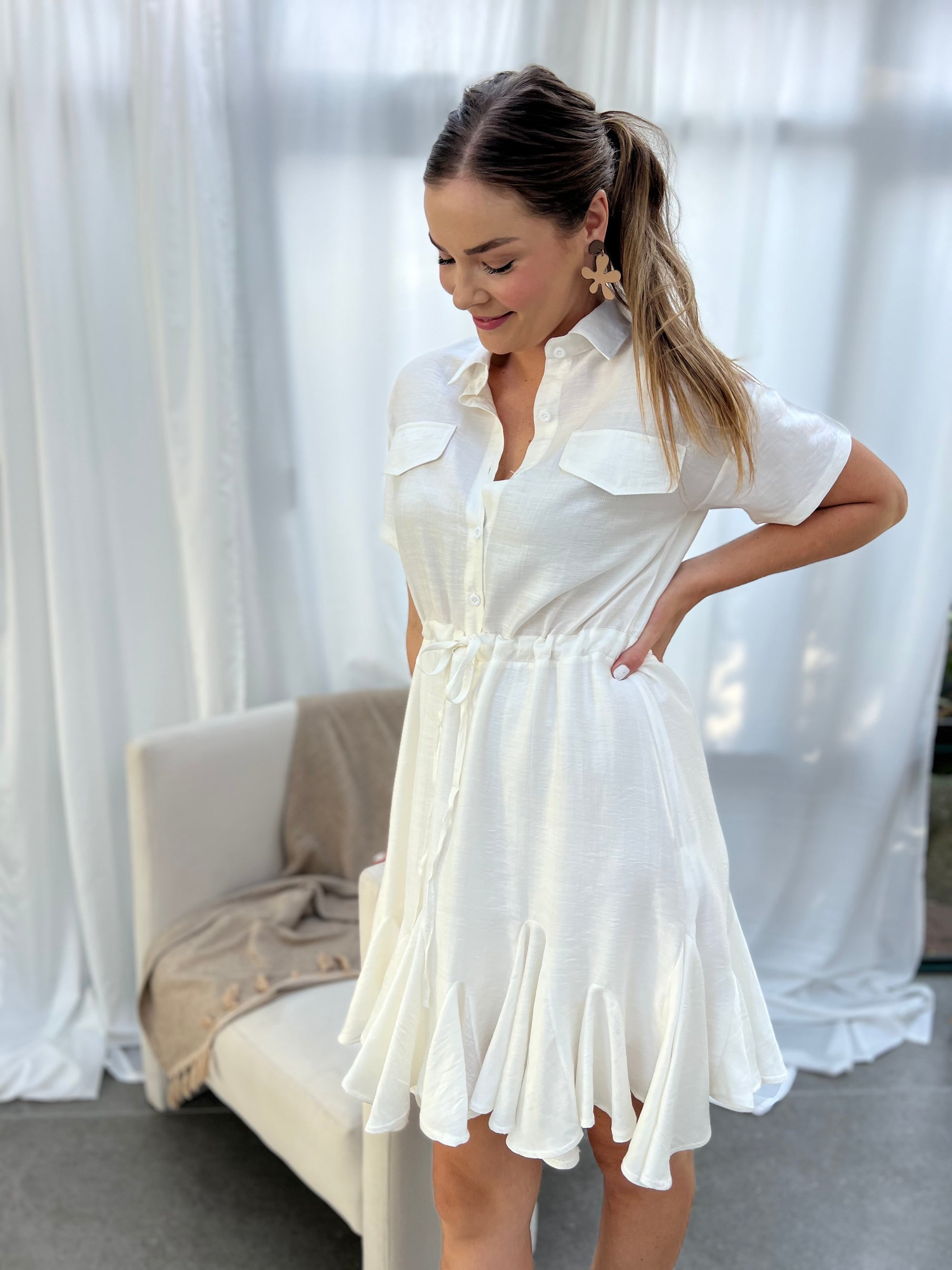Blake dress - White flare