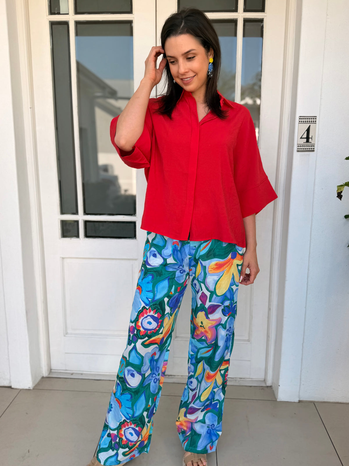 Rowena pants - Mexican floral