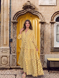 Jenna dress - Yellow polka dot