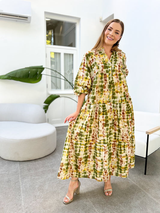 Jenna dress - Autumn snake