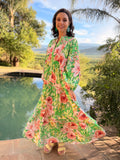 Jenna dress - Green rose
