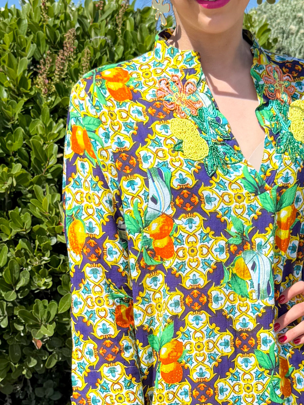Romey kaftan - Blue La dolcé Vita
