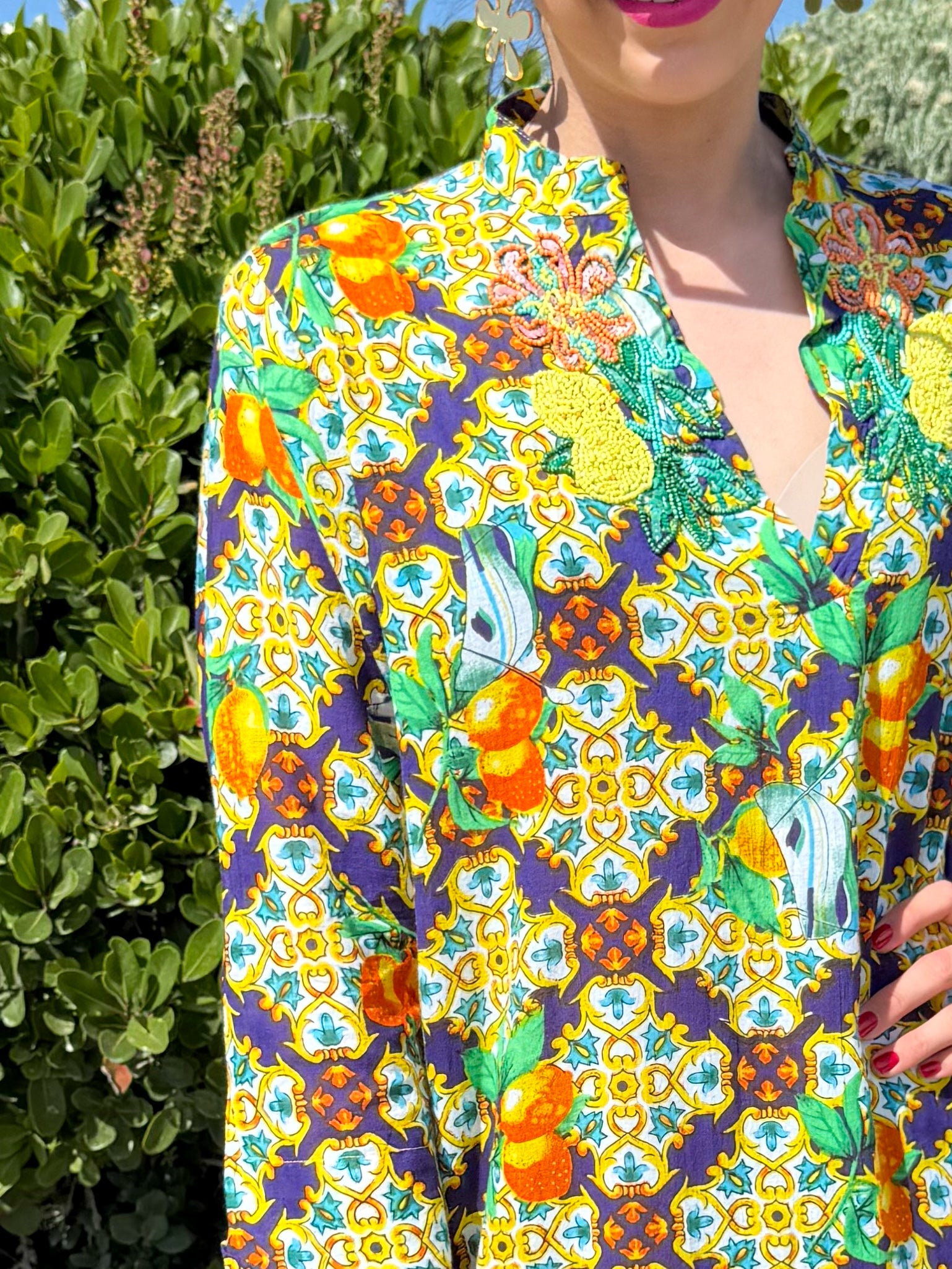 Romey kaftan - Blue La dolcé Vita