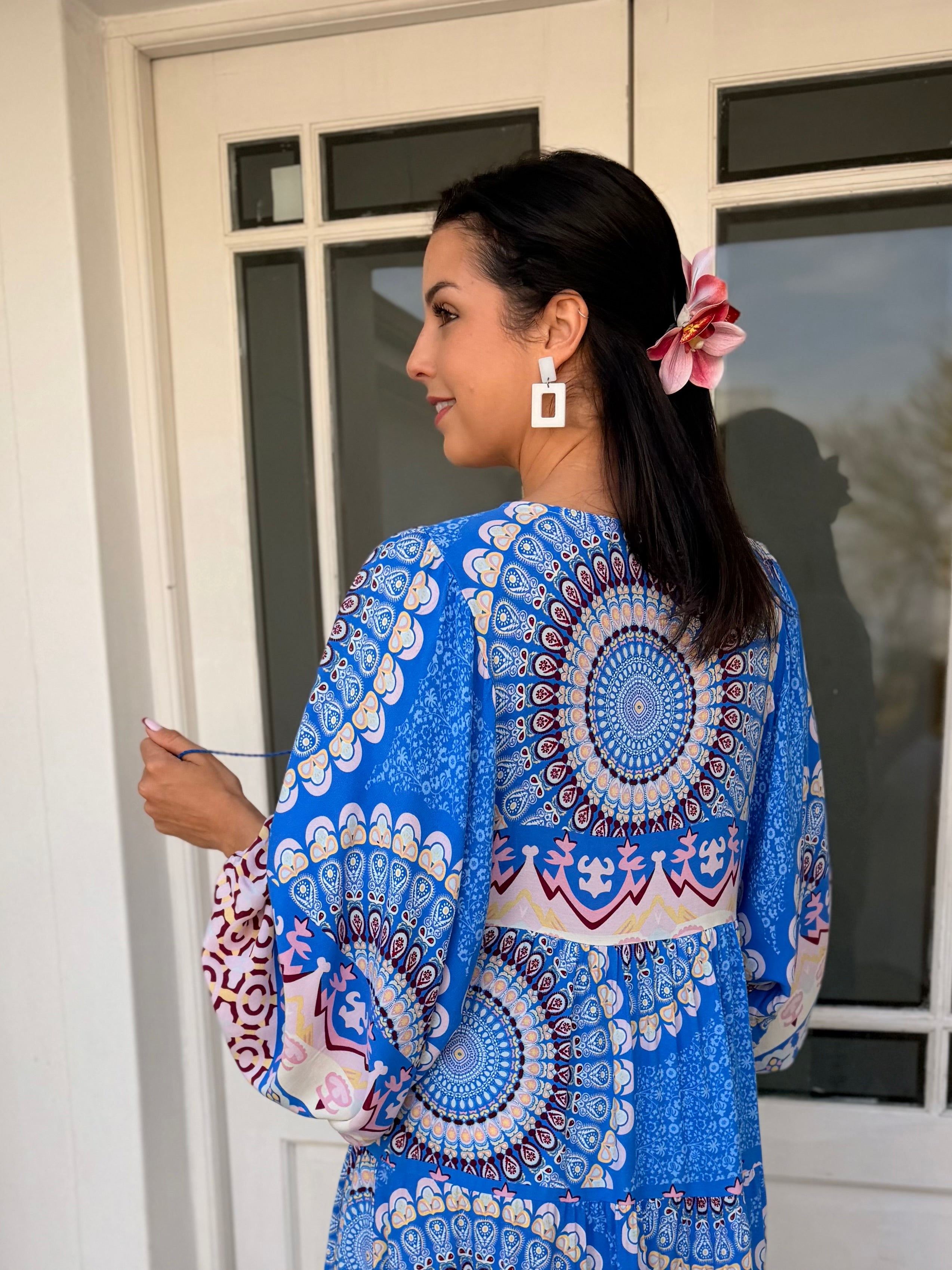 Skylar dress - Blue mandala