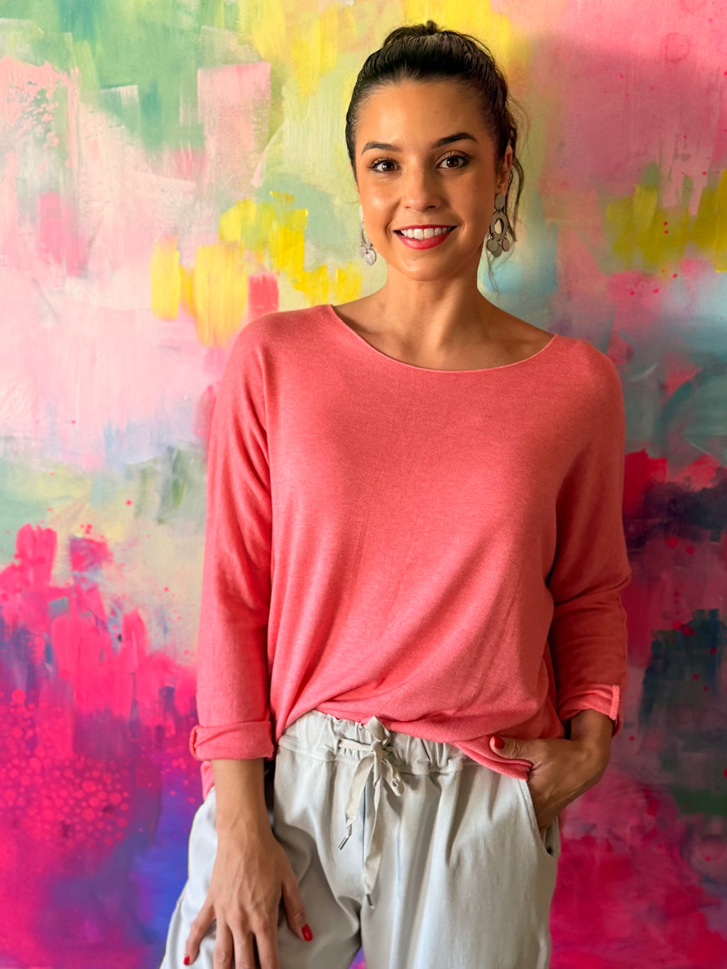 Soft Italian knit - Corral