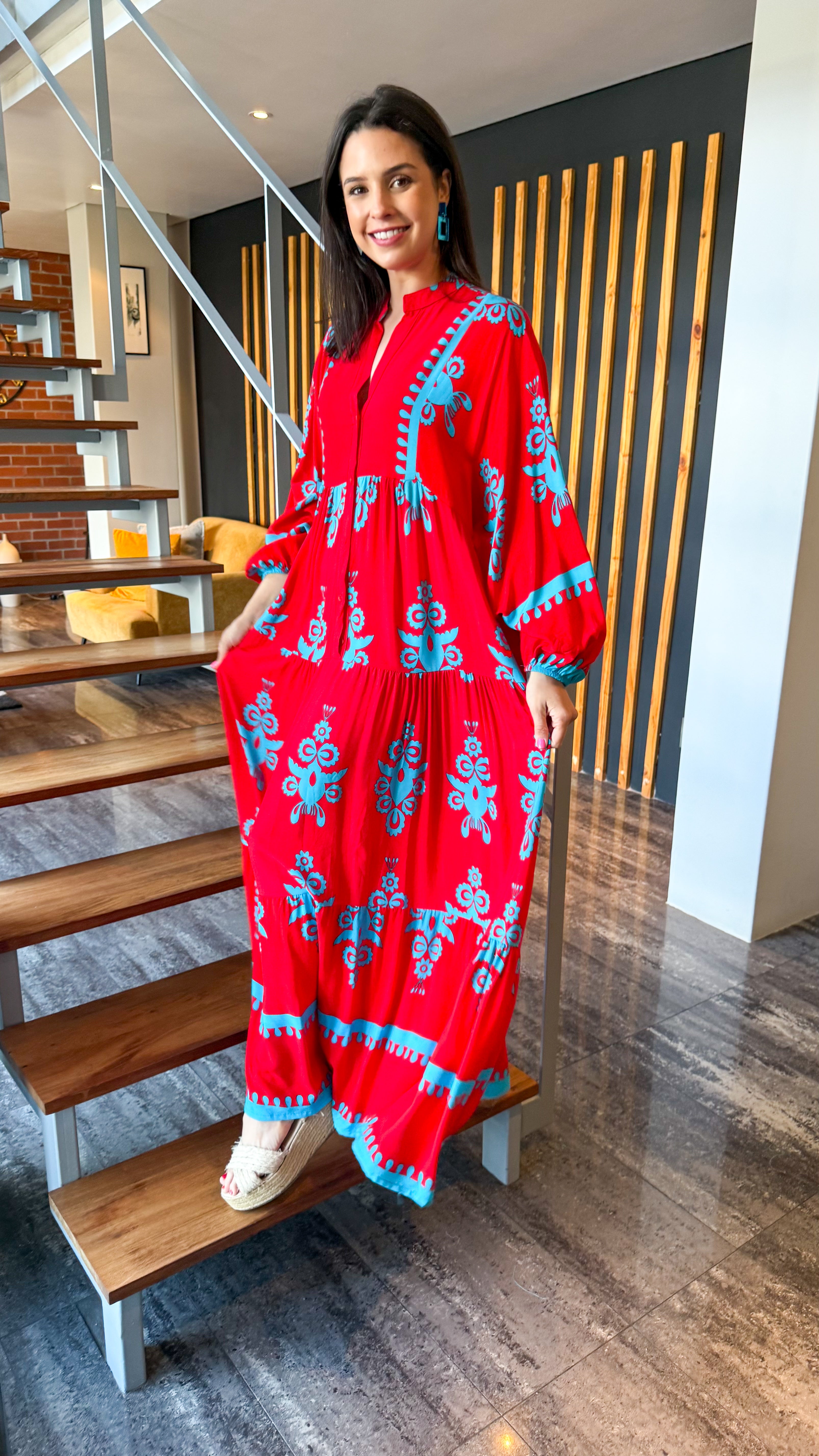 Jenna dress - Fire & ice