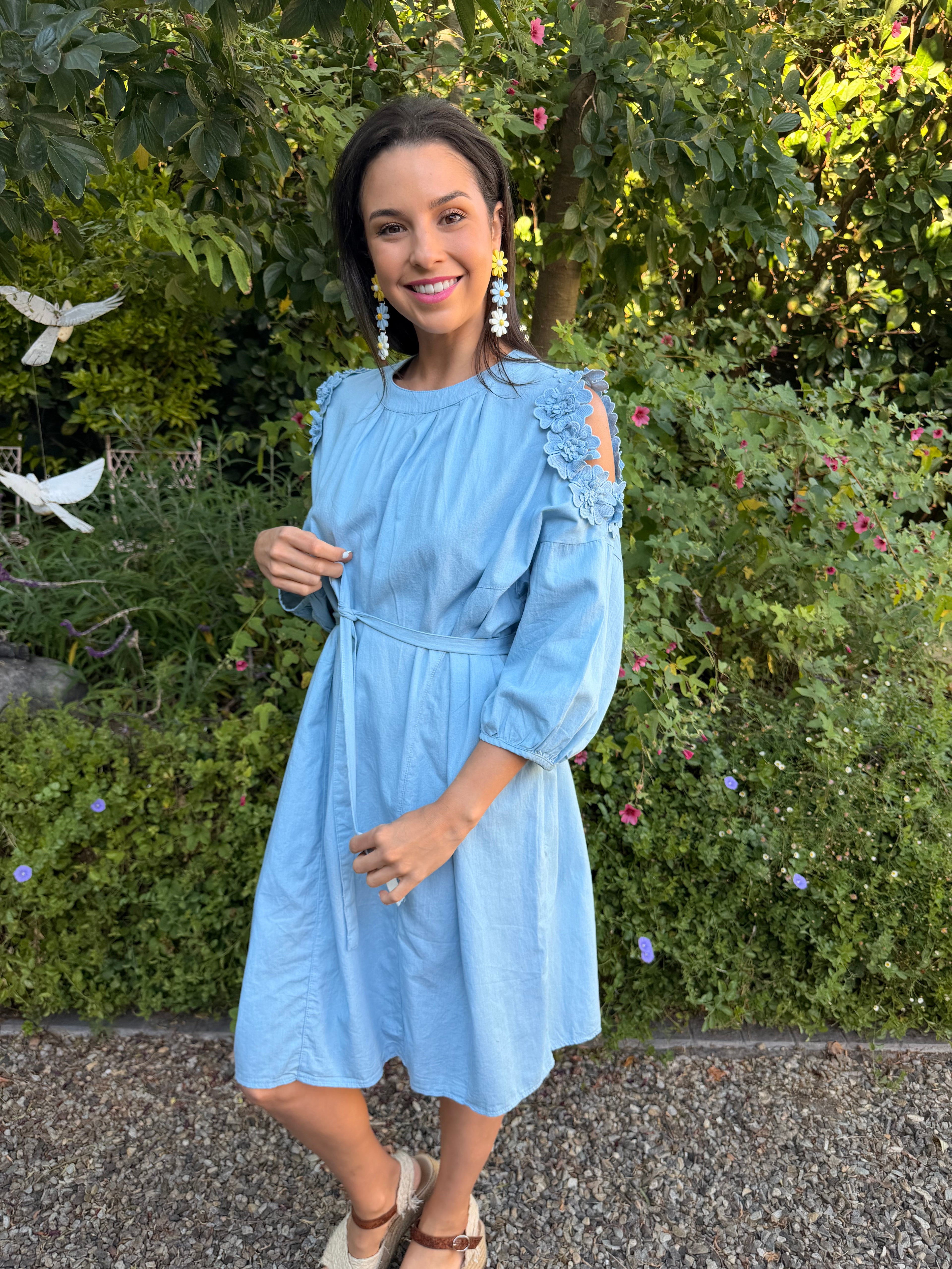 Liliana Italian dress - Light denim