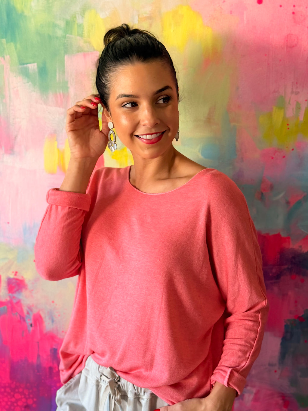 Soft Italian knit - Corral