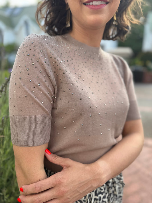 Diamond sheer top
