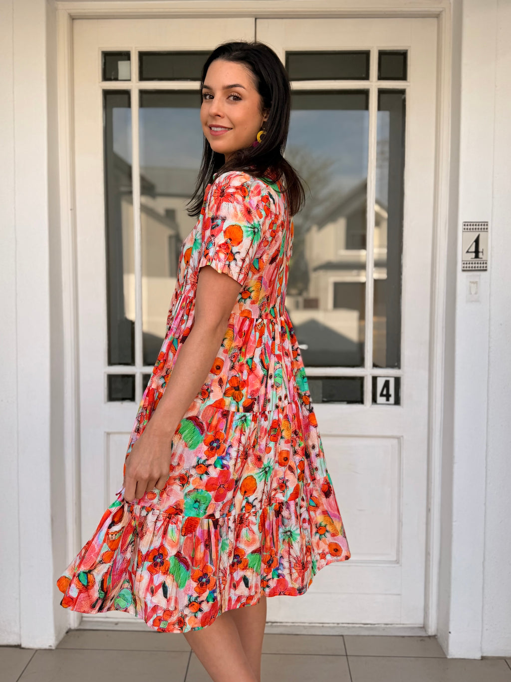 Doll dress - Poppies