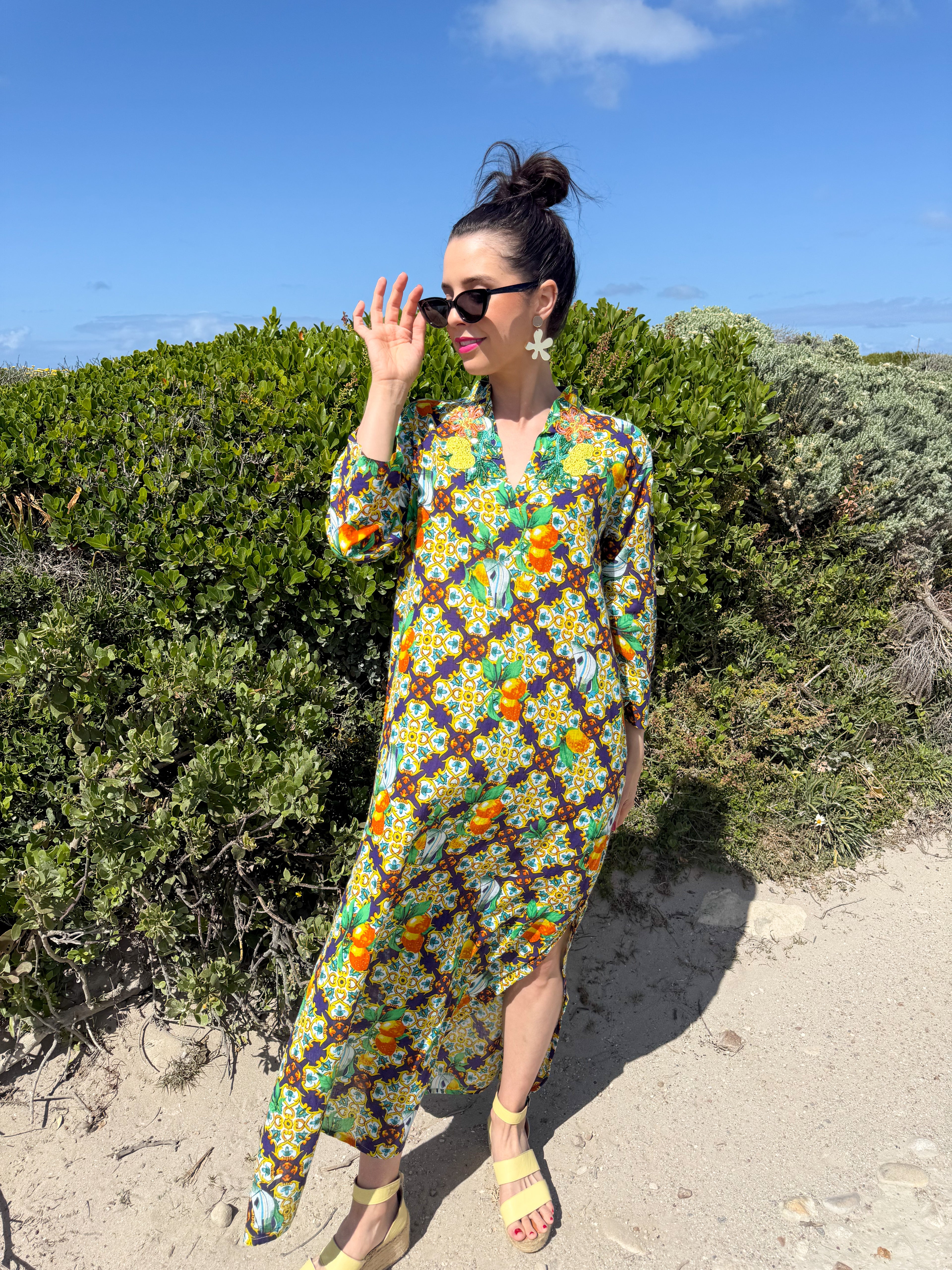 Romey kaftan - Blue La dolcé Vita