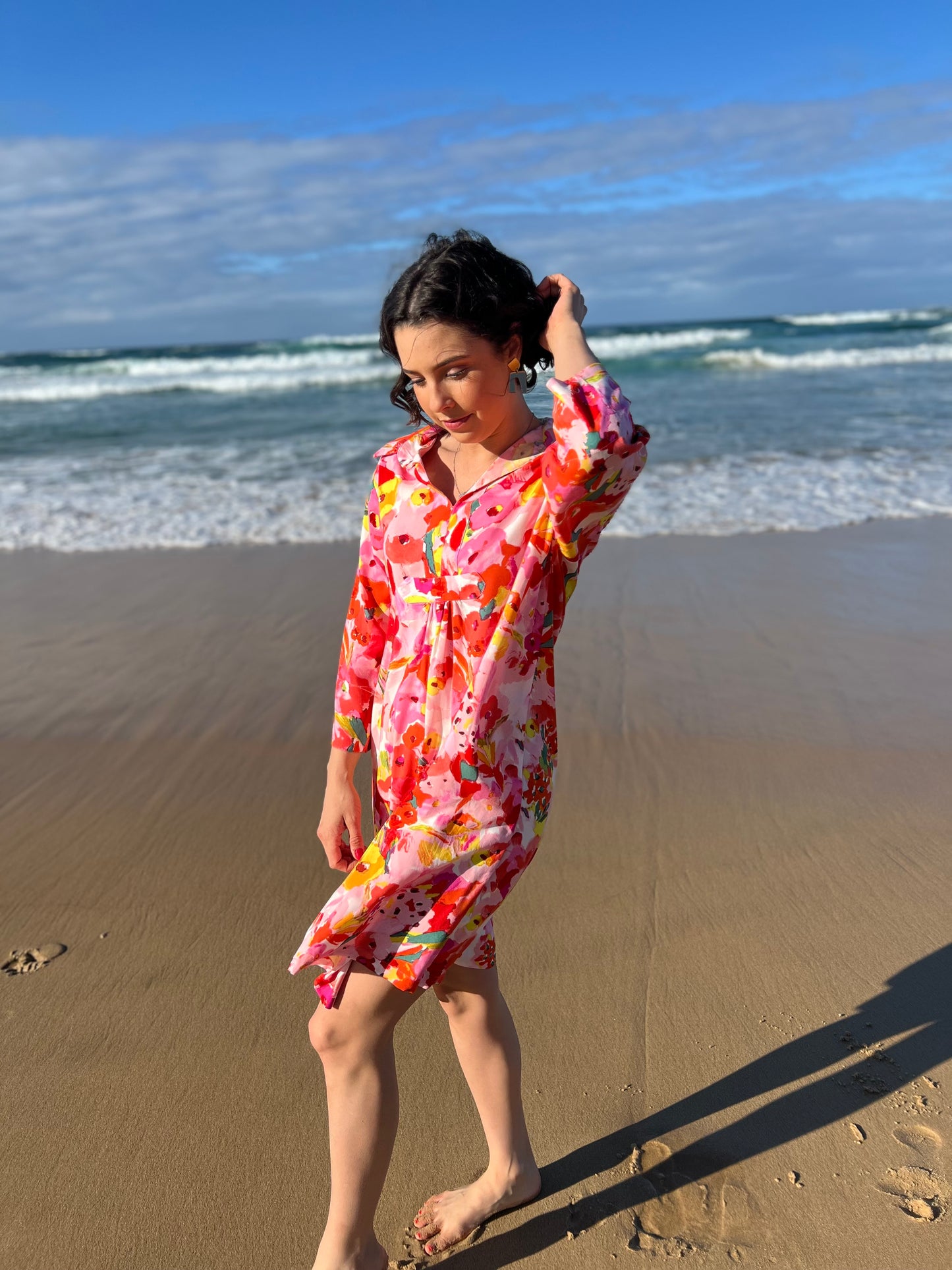 Denise dress - Painted floral