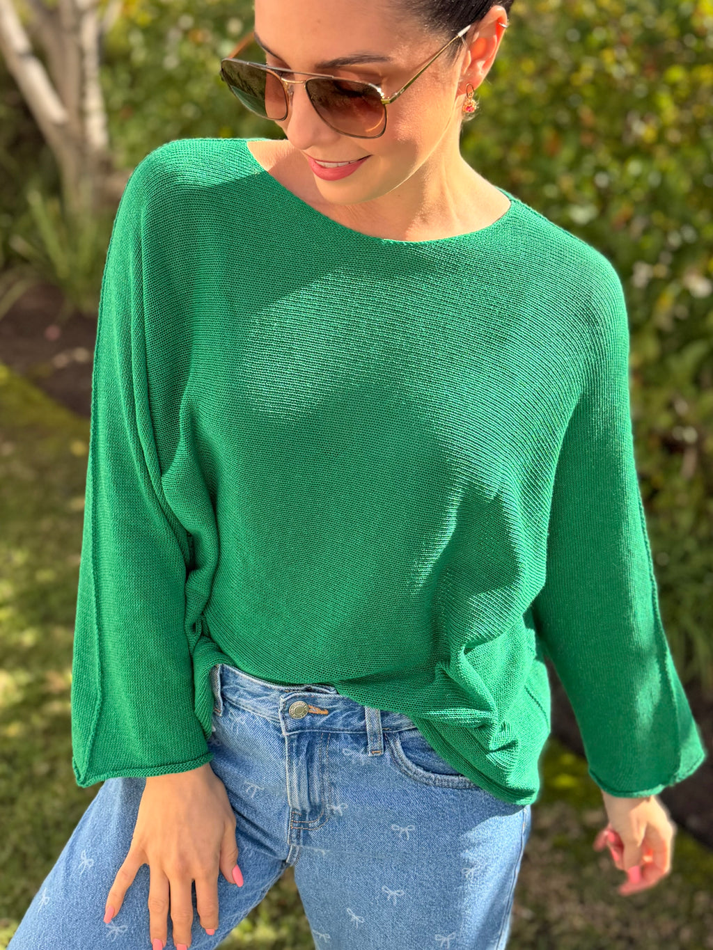 Italian cotton knit - Green