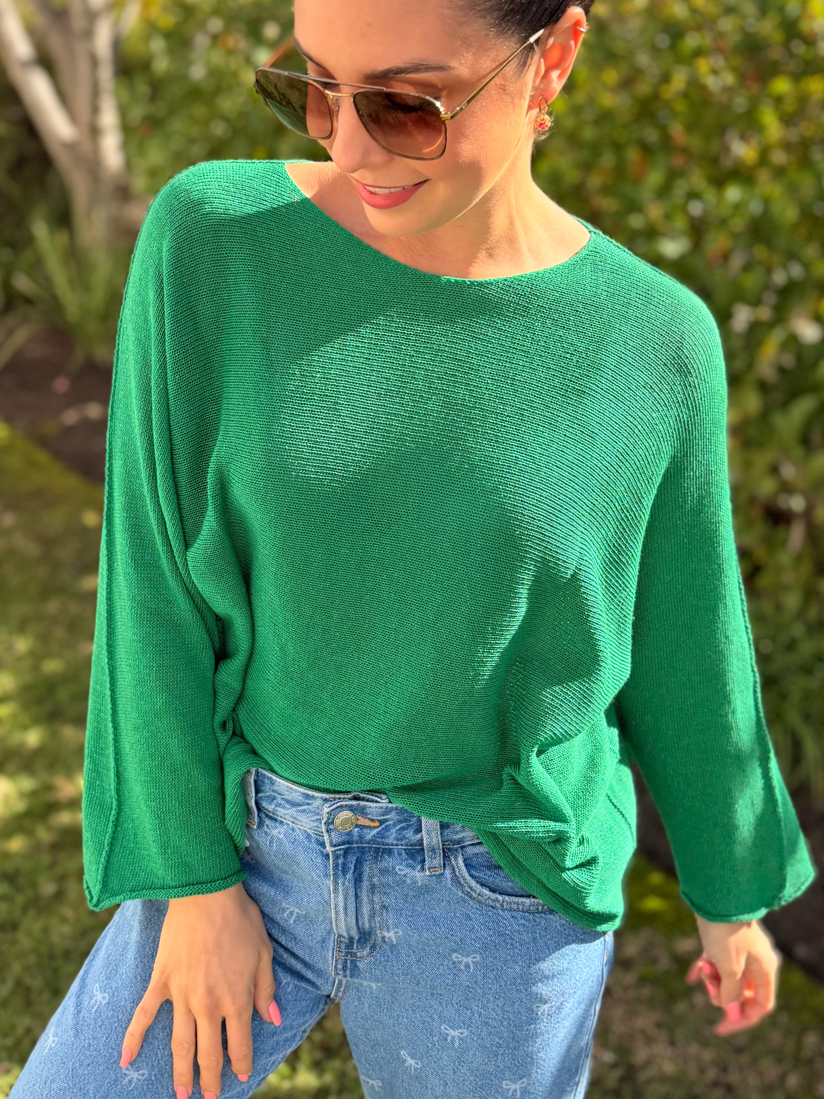 Italian cotton knit - Green