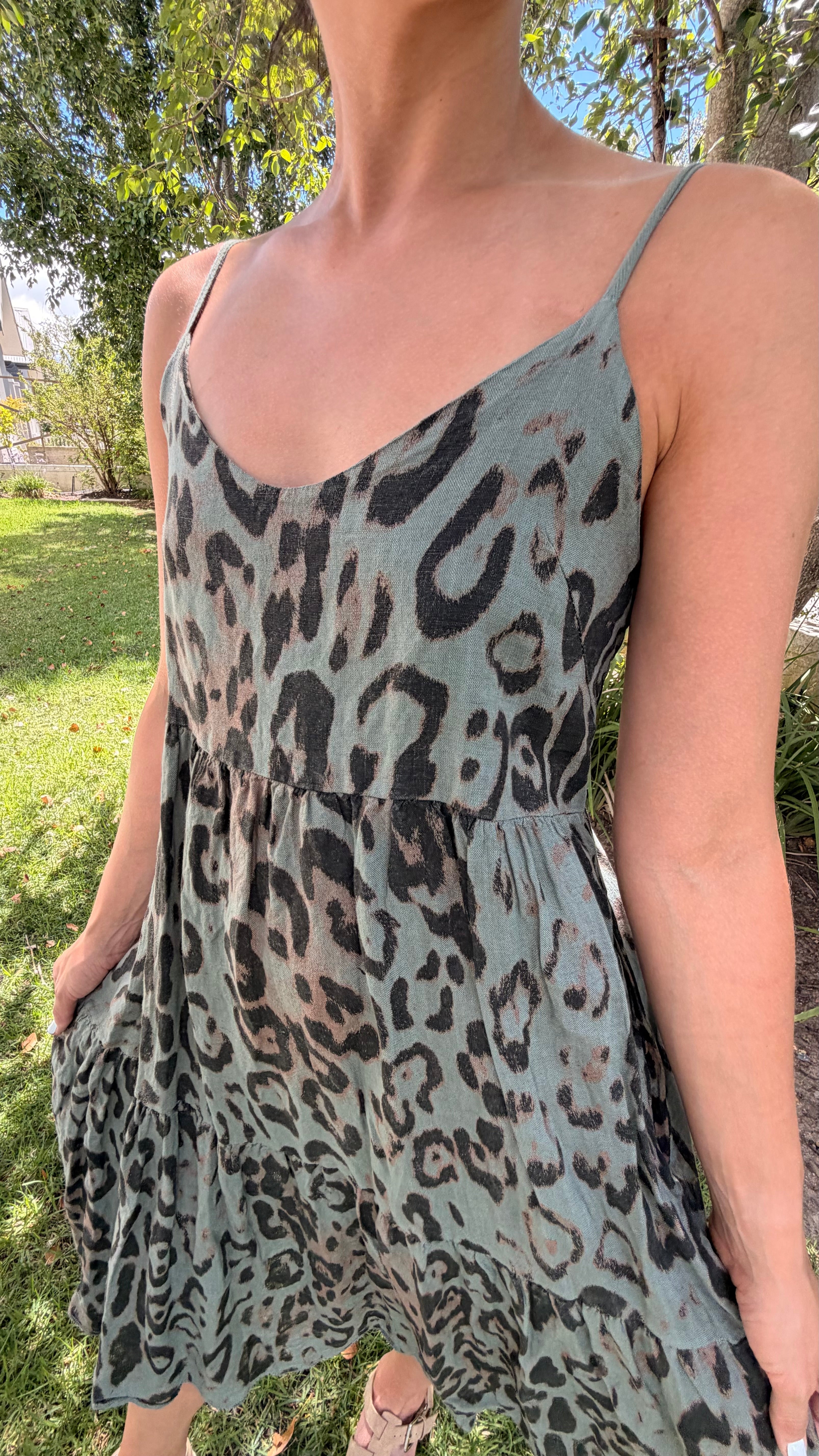 Italian Leopard dress