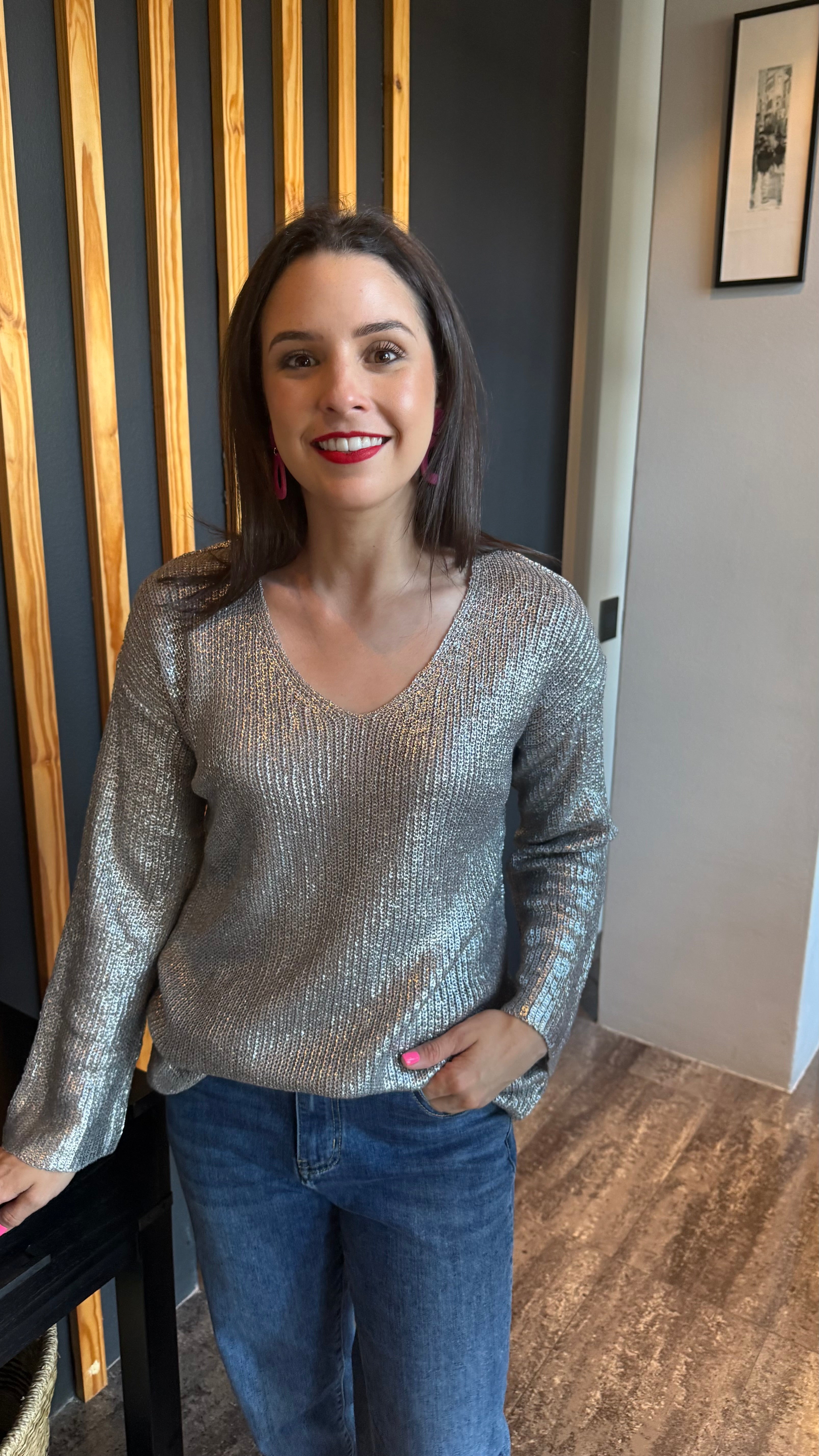 Pamela knit - Silver