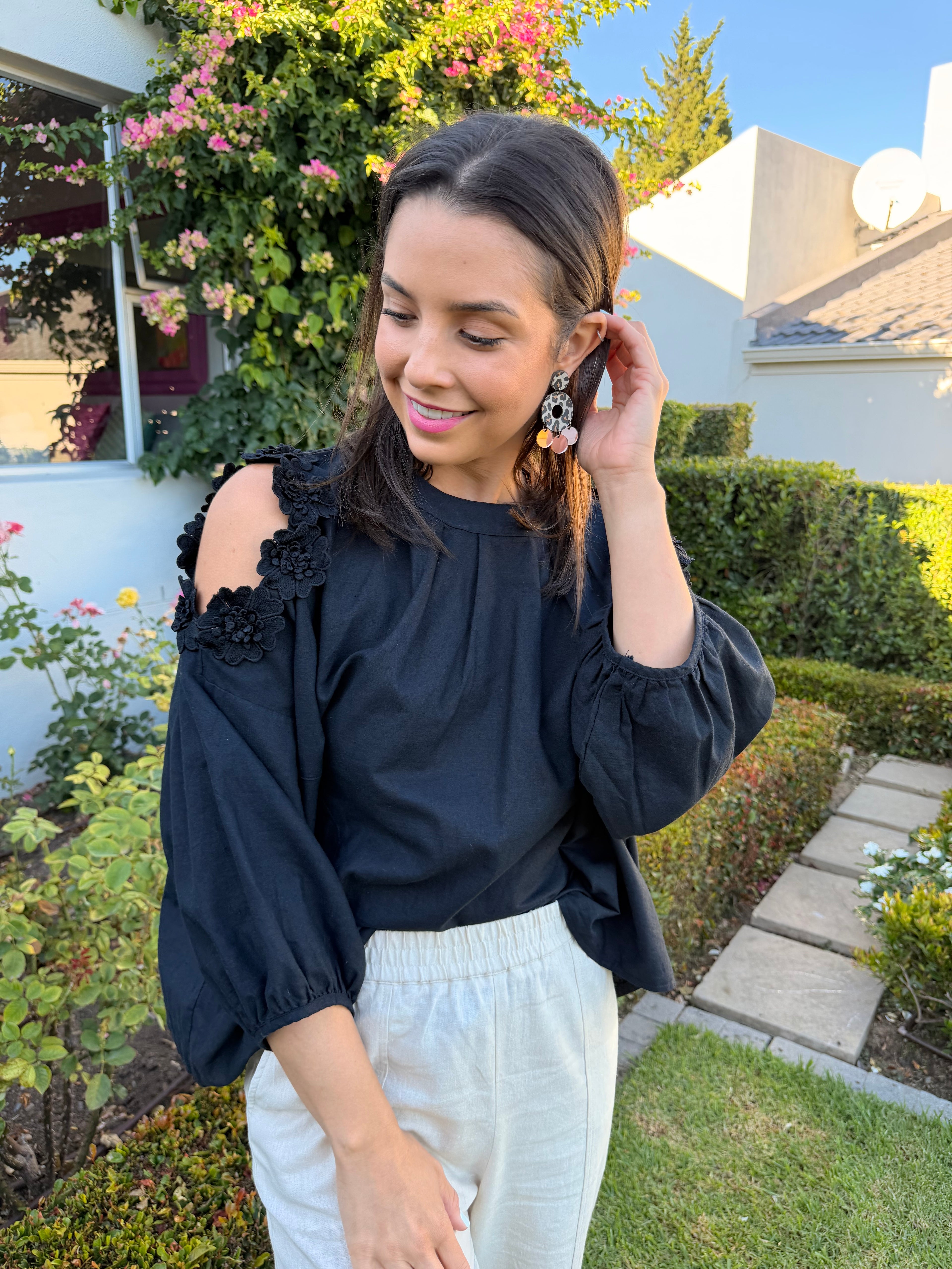 Christine Italian blouse - Black