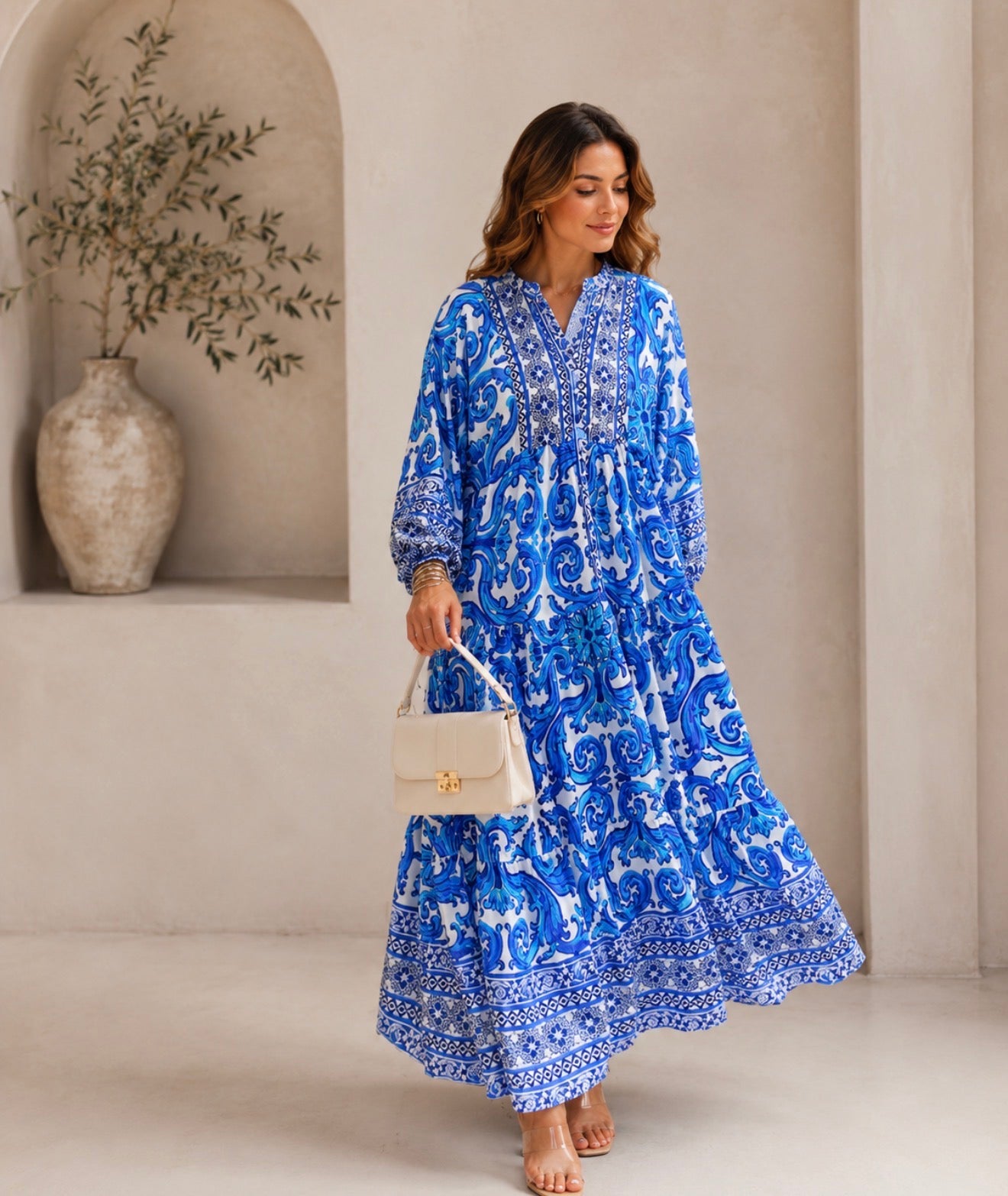 Jenna dress - Blue versace
